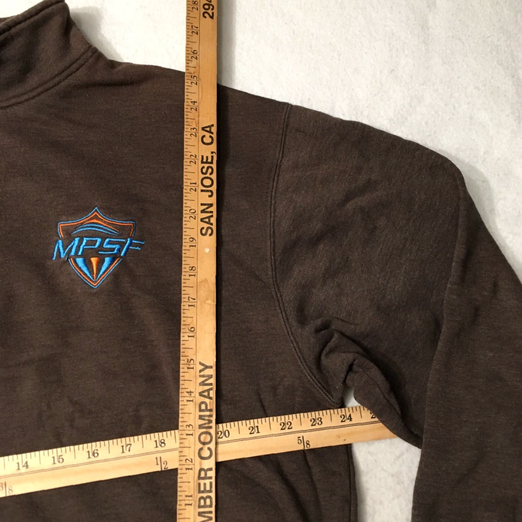 Logo 7 VINTAGE Sport-Tek Sweatshirt Mens Pullover 1/4 Zip Embroidered Logo Brown Brown Size US L / EU 52-54 / 3 - 4 Thumbnail