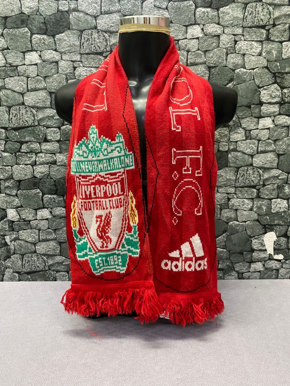 Adidas Vintage Y2k Adidas Liverpool Scarf Size ONE SIZE - 2 Thumbnail