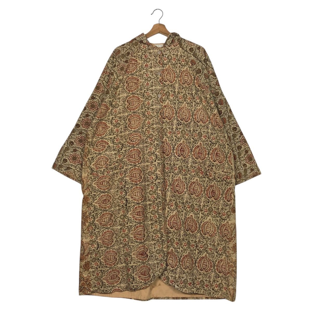 Japanese Brand 🔥VINTAGE LONG JACKET WOOL GANSO NAKAYA NAVAJO ISSEY MIYAKE Size US L / EU 52-54 / 3 - 14 Thumbnail