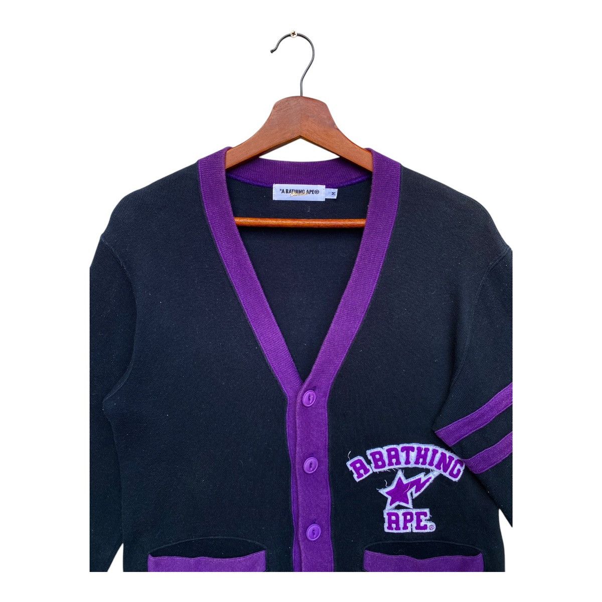 Bape A Bathing Ape Women Cardigan Button Up Double Pocket Size M Size M / US 6-8 / IT 42-44 - 2 Thumbnail