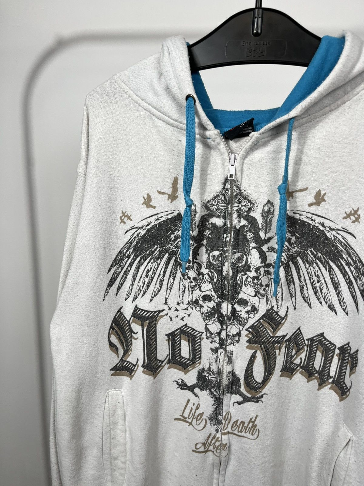 No Fear Vintage No Fear Hoodie Zip Up Graphic Skull Y2K Mens L Size US L / EU 52-54 / 3 - 3 Thumbnail