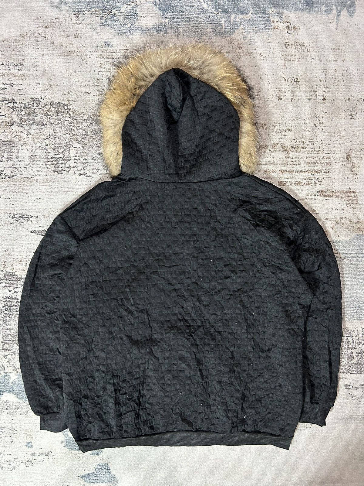 If Six Was Nine × Japanese Brand × Le Grande Bleu (L.G.B.) Faux Fur Removable Hoodie Ifsixwasnine Lgb Style Size US M / EU 48-50 / 2 - 2 Thumbnail