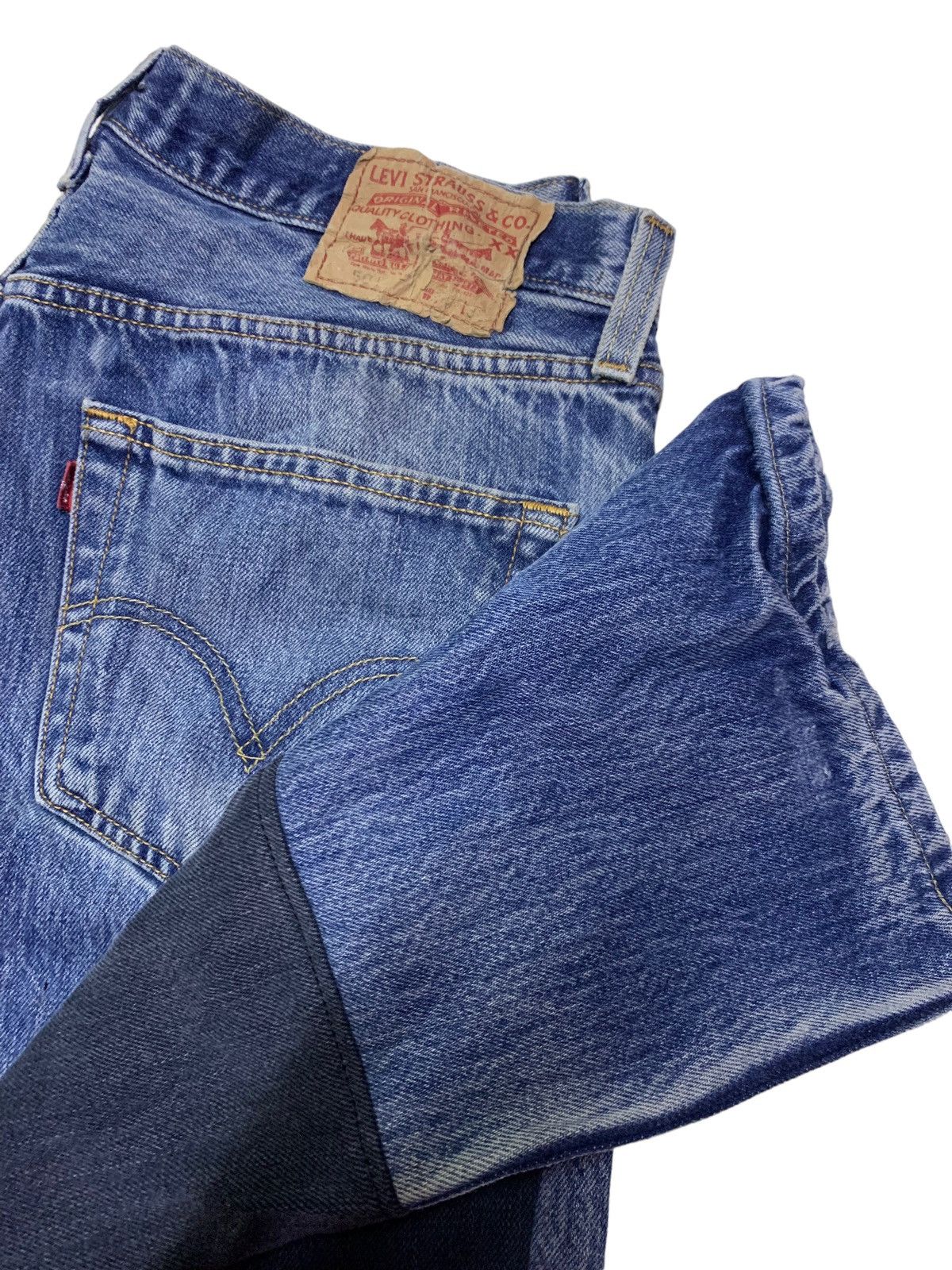 Levi's Vintage Clothing Levis Distressed denim custom Size US 34 / EU 50 - 15 Thumbnail