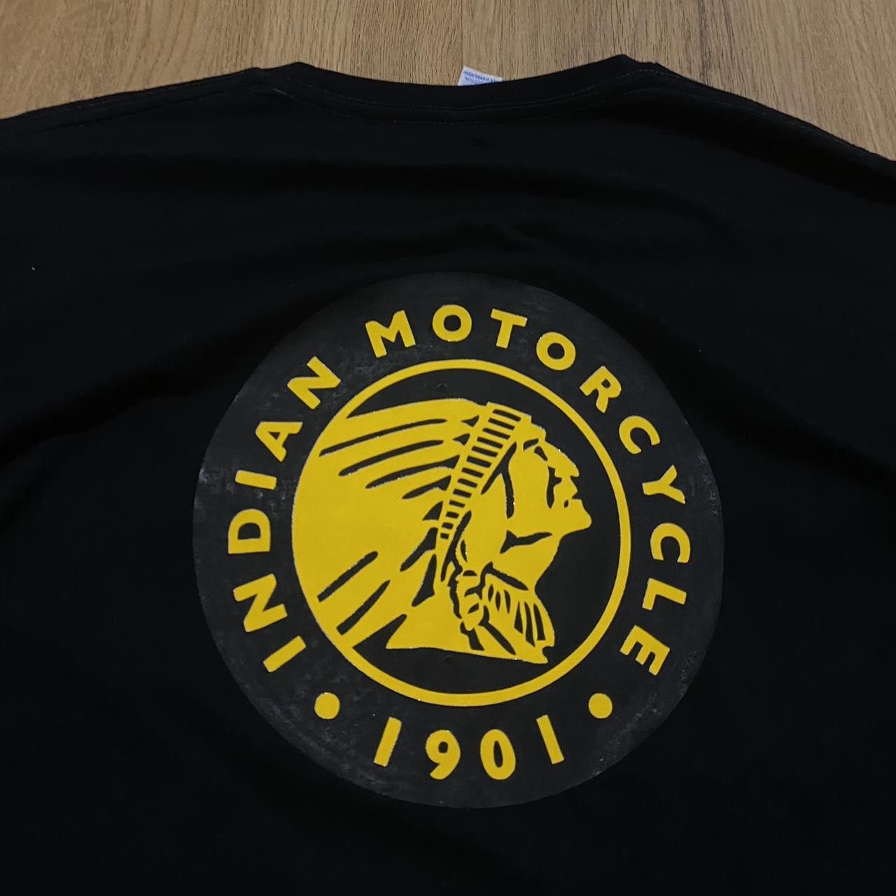 Other Indian Motorcycle black cotton tee #bikerstyle Size US L / EU 52-54 / 3 - 3 Thumbnail
