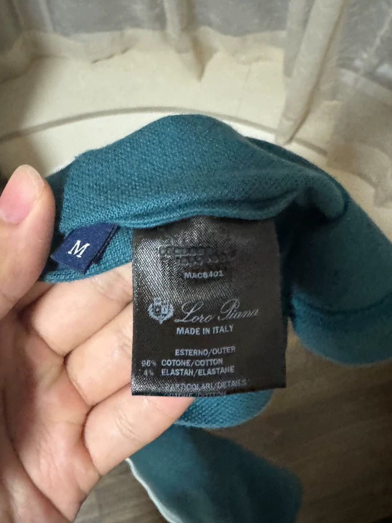 Loro Piana LORO PIANA Men's solid color polo shirt Size US M / EU 48-50 / 2 - 4 Thumbnail