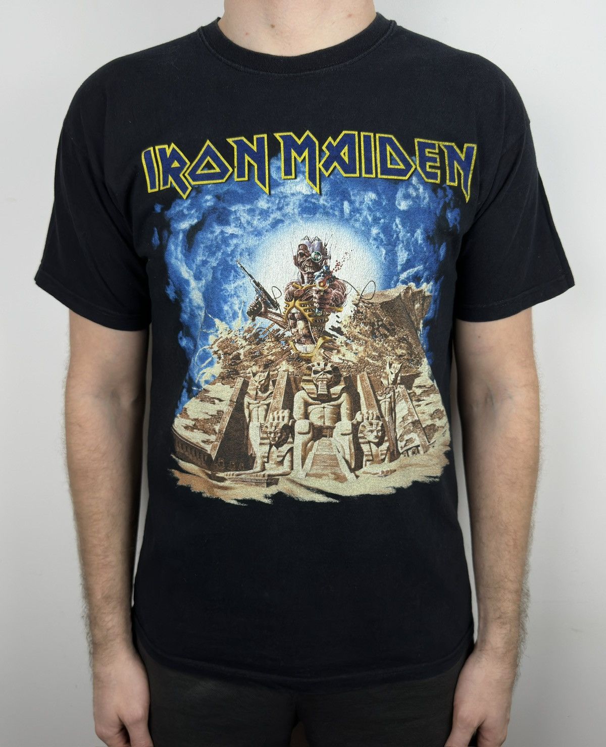 Band Tees Y2K Iron Maiden Back In Time Metal Rock Band Graphic T Shirt Size US M / EU 48-50 / 2 - 3 Thumbnail