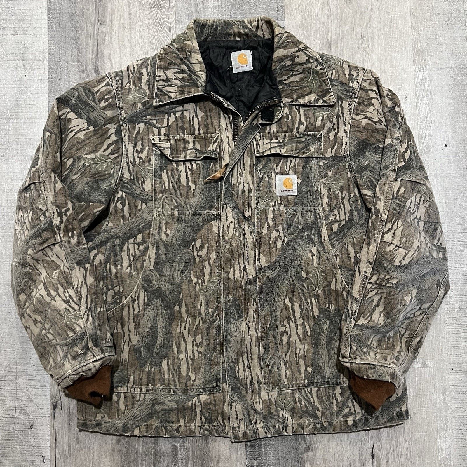 VTG Carhartt J63 MOT Jacket 90s Mossy Oak Camo Treestand