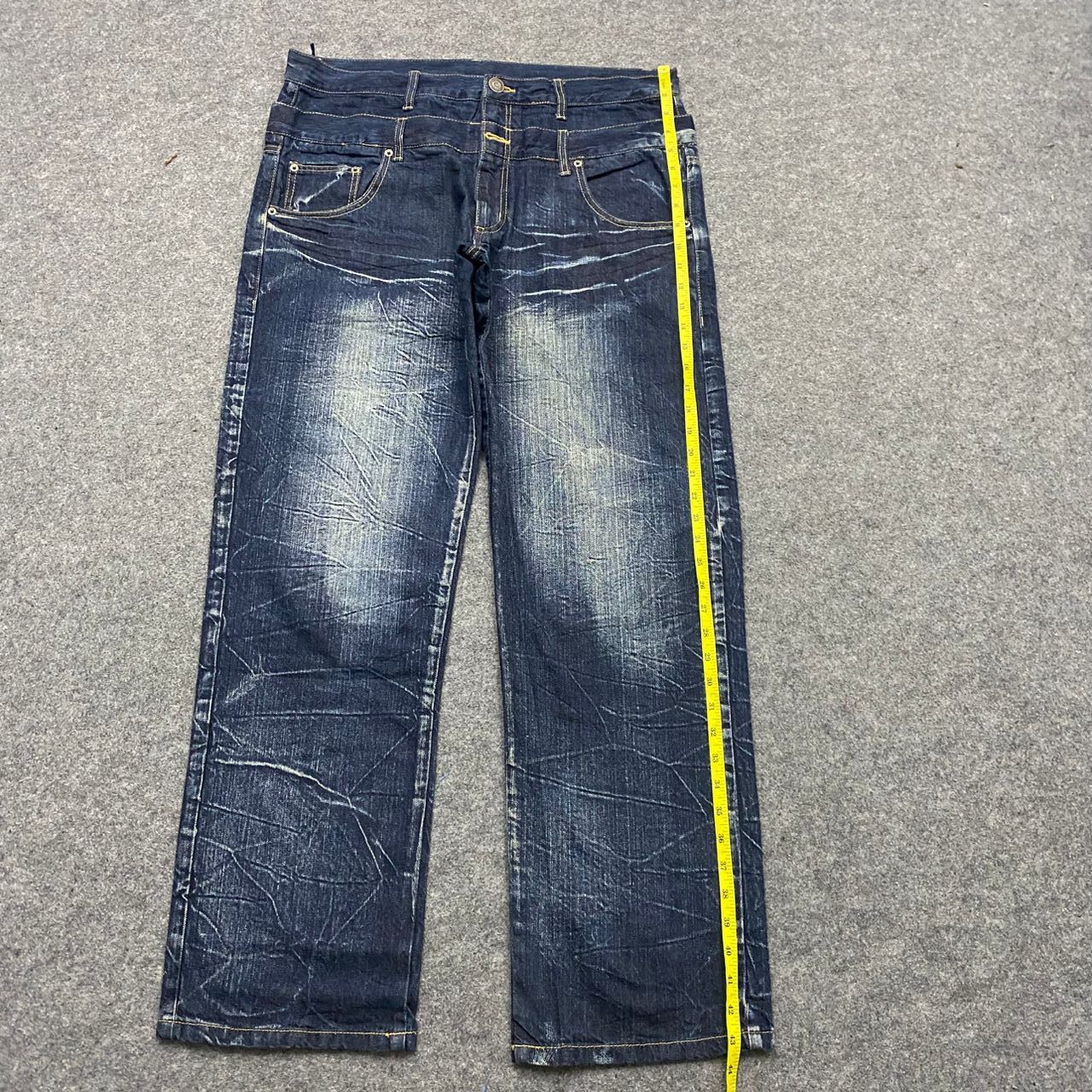 If Six Was Nine Vintage Back & Forth Double waist Distressed Denim Size US 38 / EU 54 - 3 Thumbnail