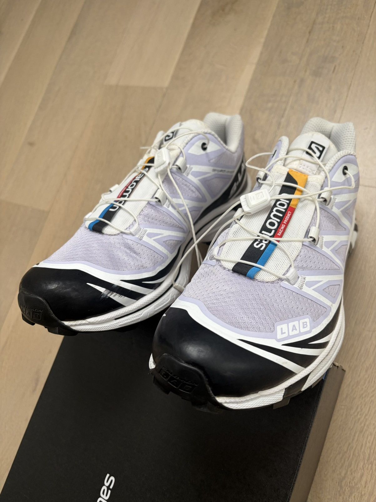 Salomon Salomon XT-6 Purple Heather White Black L41317200 Size US 9.5 / EU 42-43 - 4 Thumbnail
