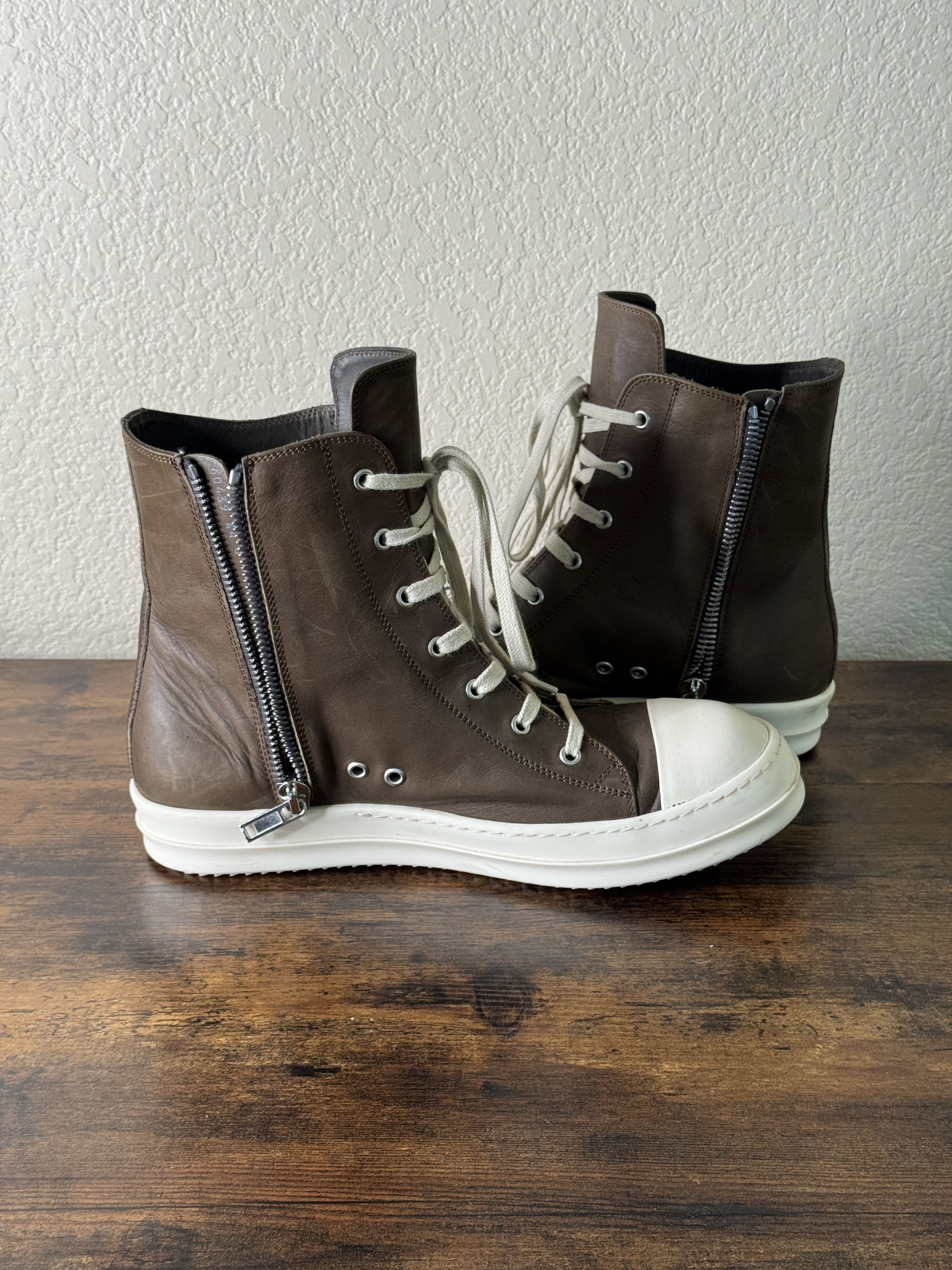 Rick Owens Rick Owens, High Top Ramones Size US 11 / EU 44 - 5 Thumbnail