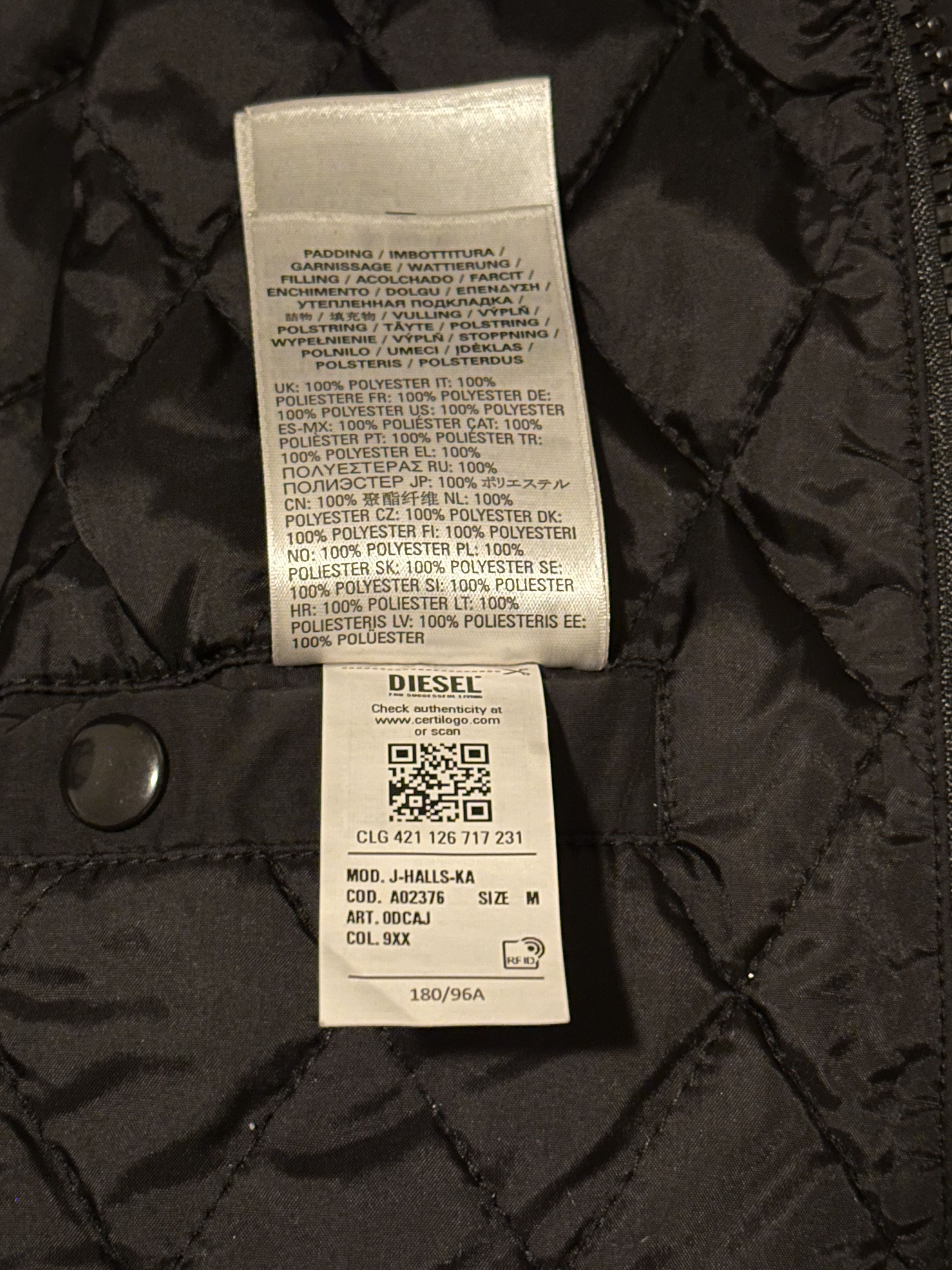 Diesel Diesel Black Biker Jacket M Size, From Japan, J-Halls-KA Size US M / EU 48-50 / 2 - 7 Thumbnail
