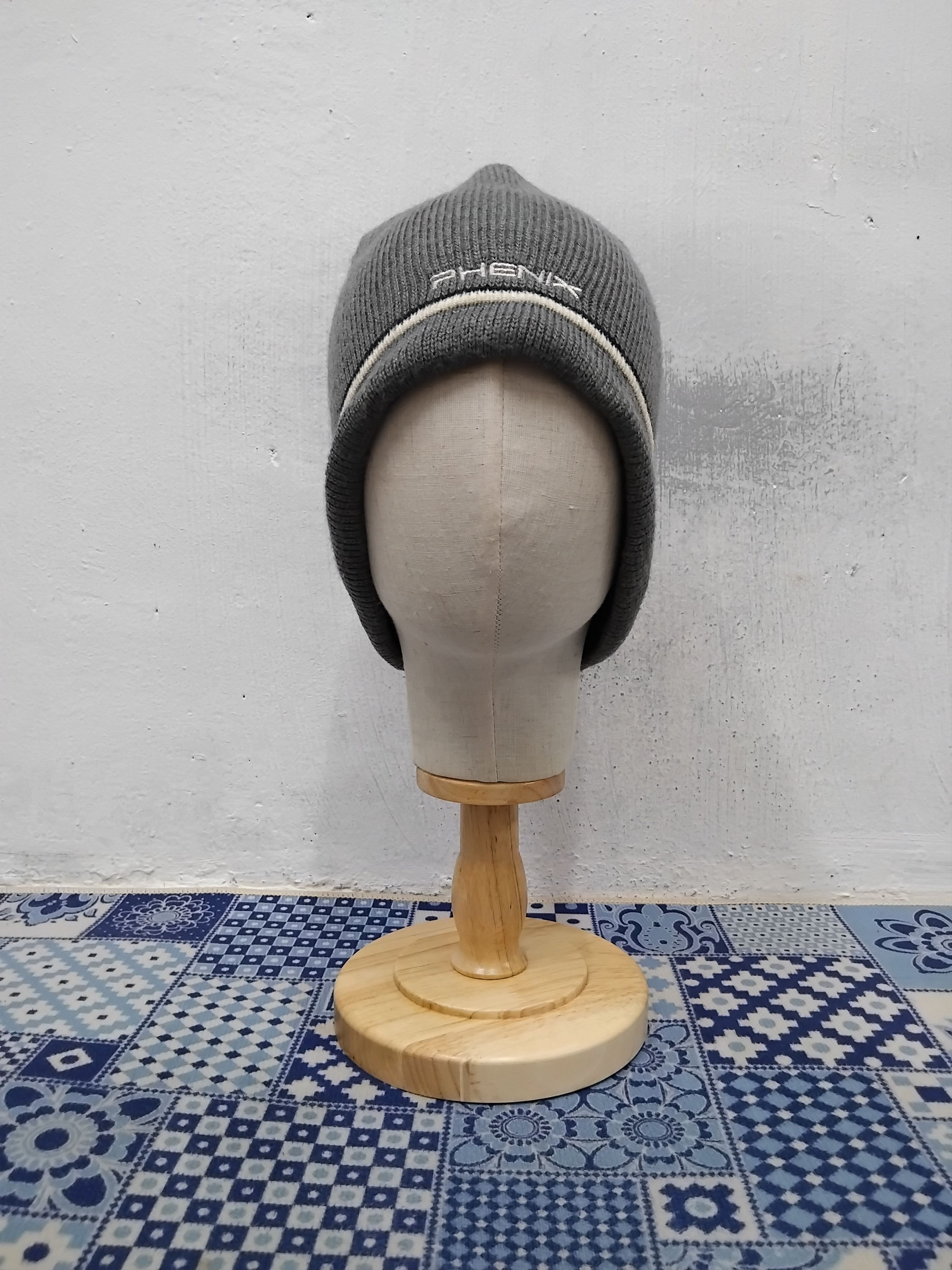 Phenix Phenix grey colour beanie hat Size ONE SIZE - 4 Thumbnail