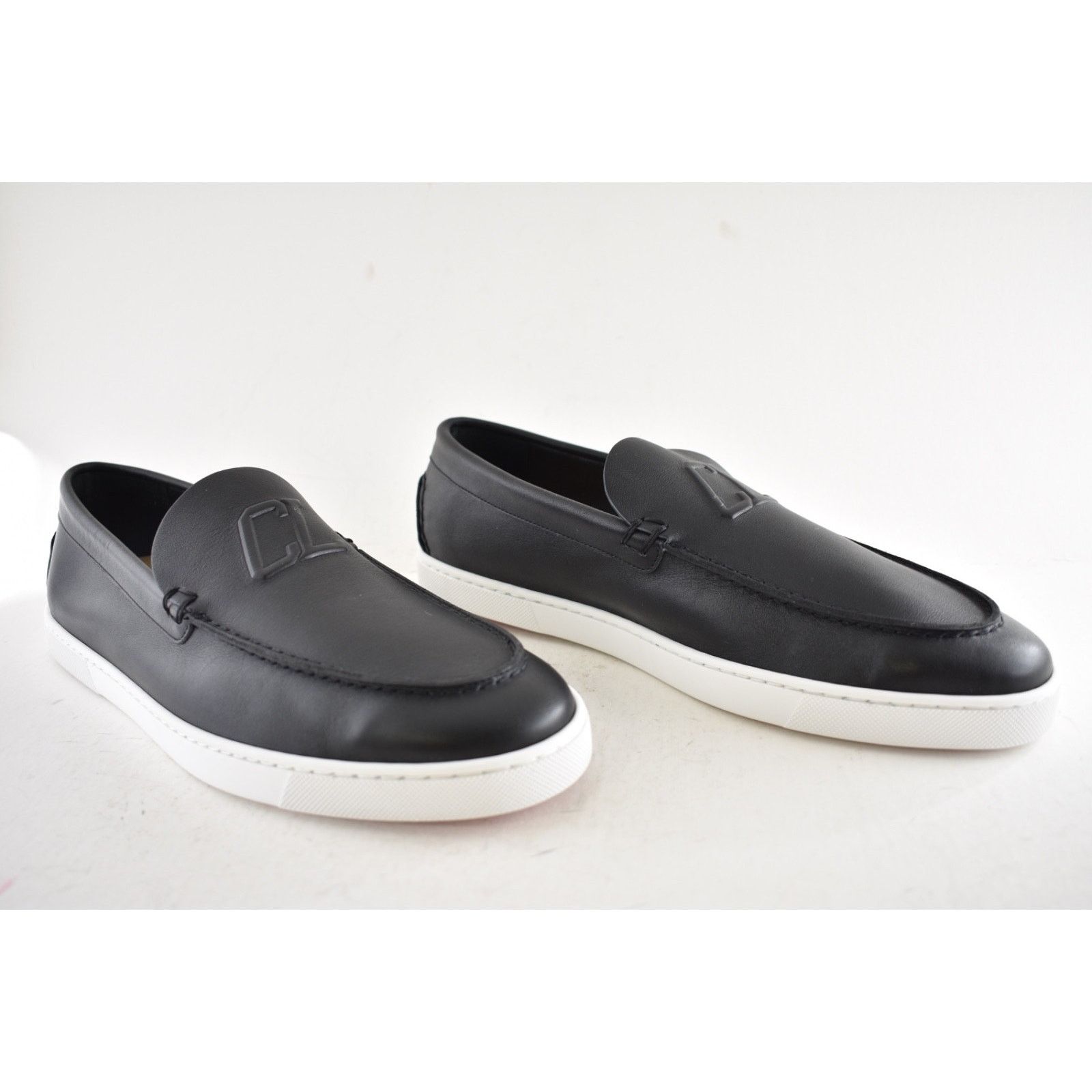 Christian Louboutin Christian Louboutin Mens Varsiboat Leather Loafer Boat 45 12 Size US 12 / EU 45 - 4 Thumbnail