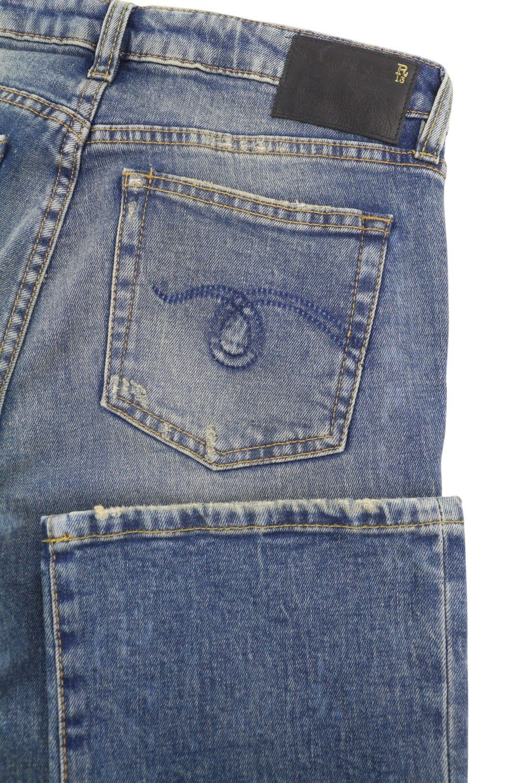R13 KICK FIT 28 Kelly Stretch Cropped Zip 87810 Size 28" / US 6 / IT 42 - 6 Thumbnail