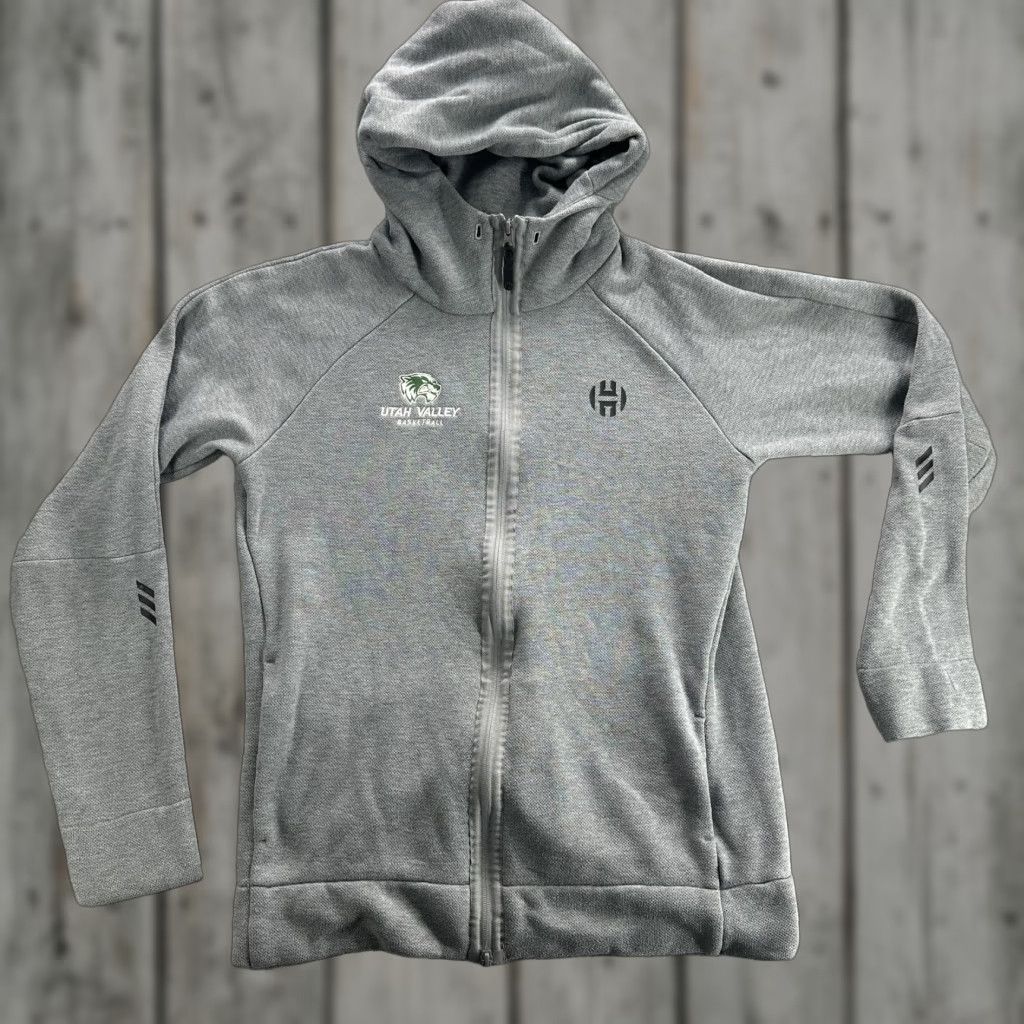 Adidas Adidas Hoodie Mens L Gray James Harden Full Zip Utah Valley Basketball University Sports Size US L / EU 52-54 / 3 - 1 Thumbnail