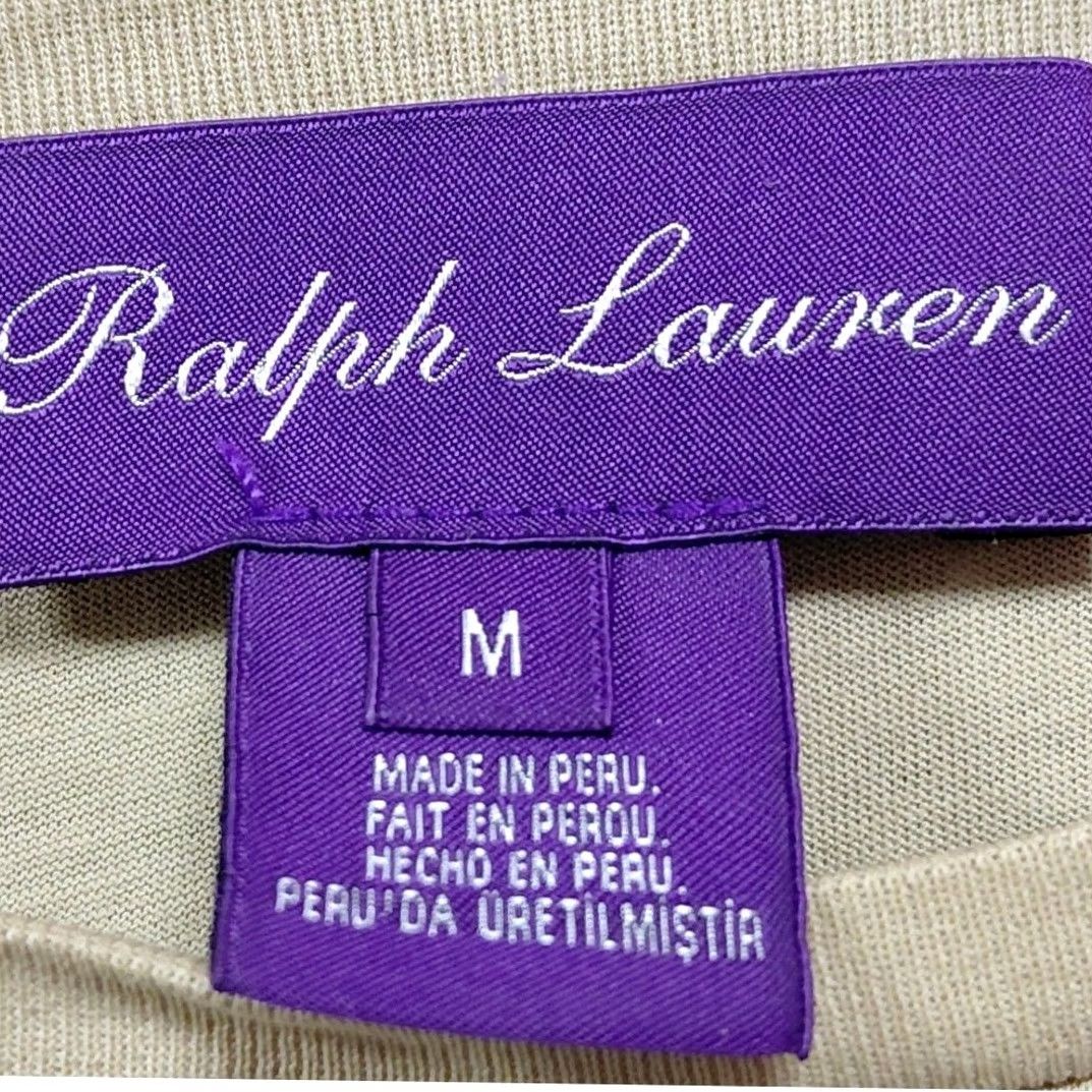 Ralph Lauren Ralph Lauren T-Shirt Women Beige Solid Short Sleeve Crew Neck Size M Size M / US 6-8 / IT 42-44 - 4 Thumbnail