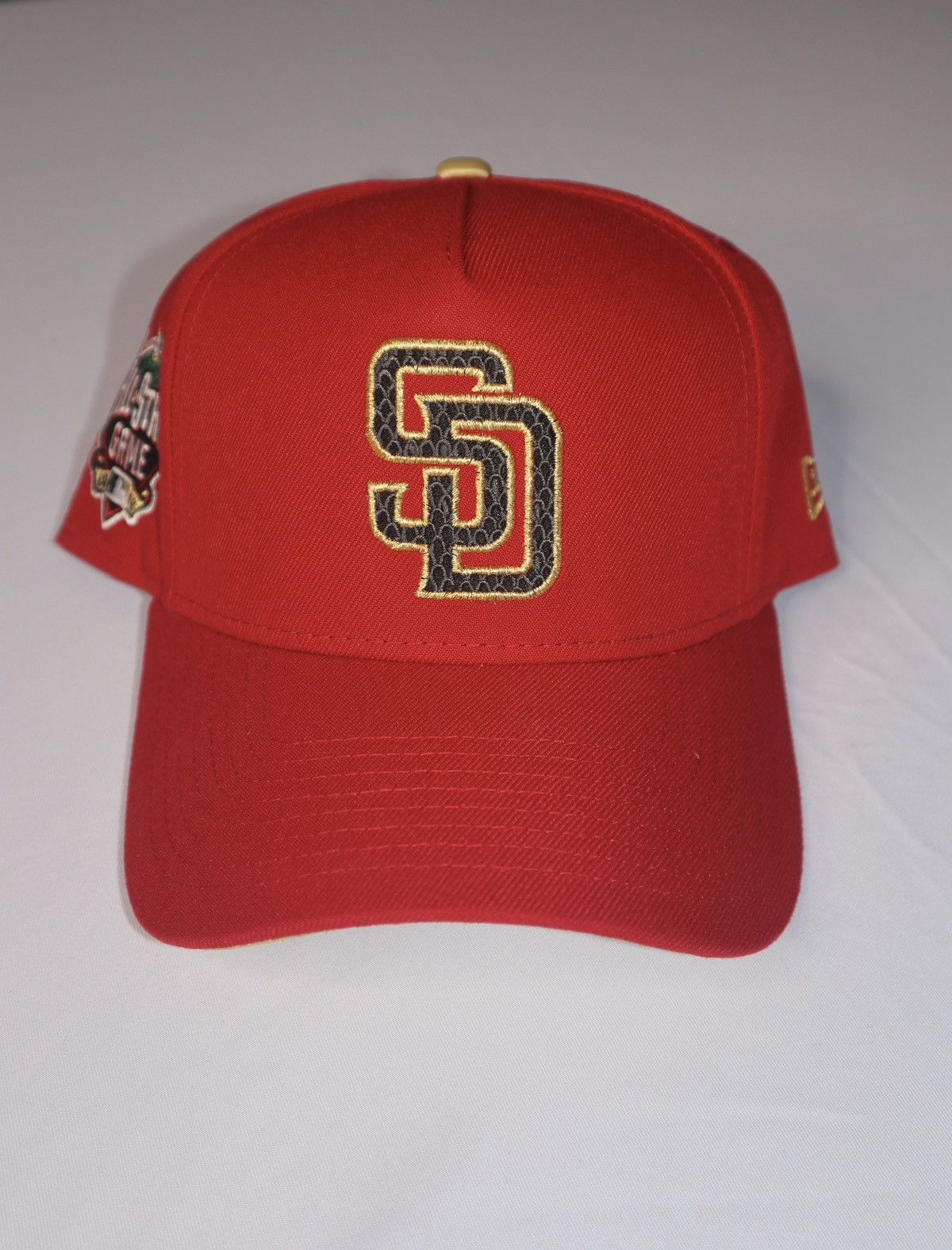 New Era San Diego Padres Red A-Frame Snapback Hat Size ONE SIZE - 1 Thumbnail