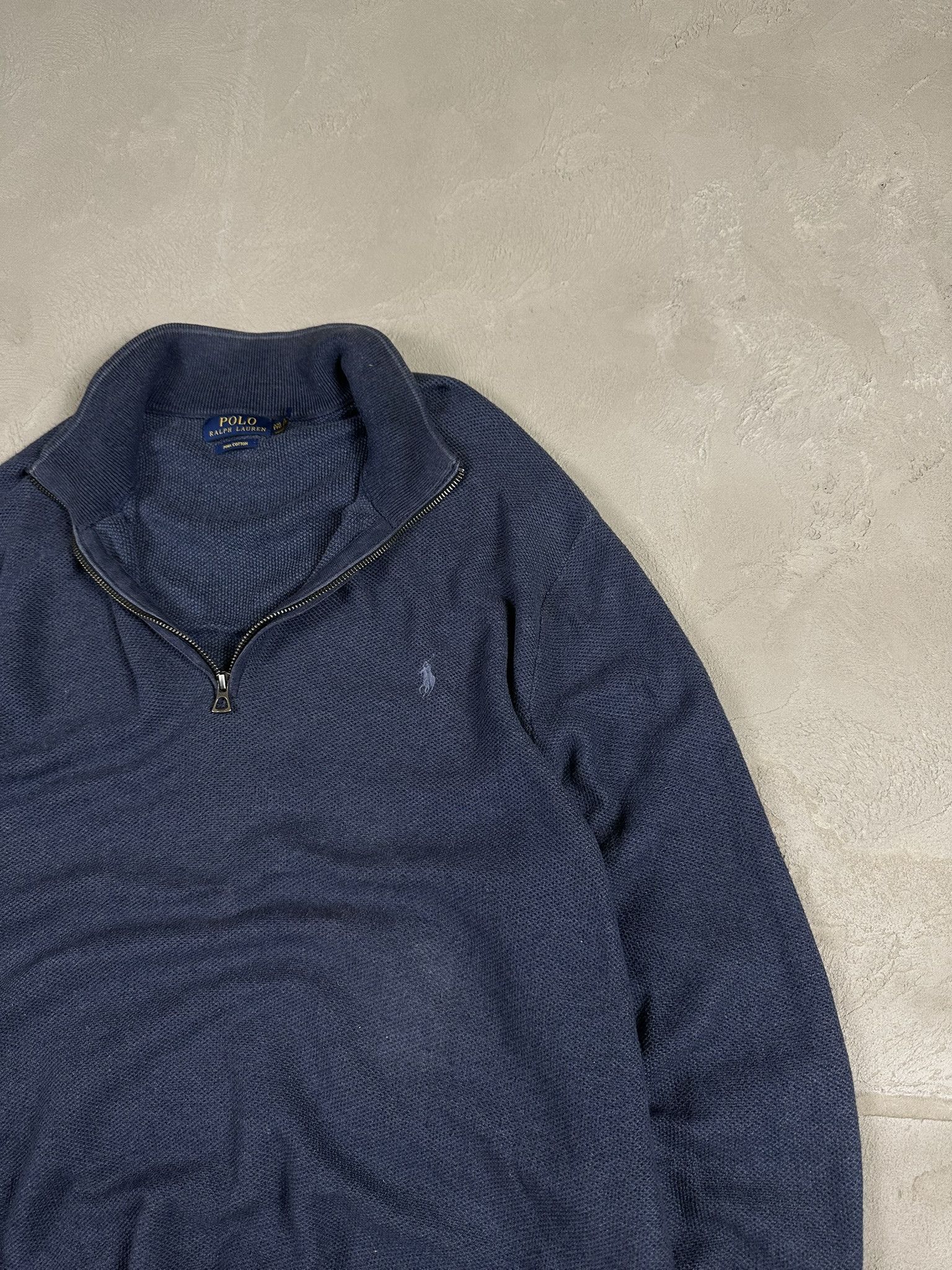 Designer × Polo Ralph Lauren Polo Ralph Lauren Logo Boxy Quaterzip Sweatshirt Size US XXL / EU 58 / 5 - 7 Thumbnail