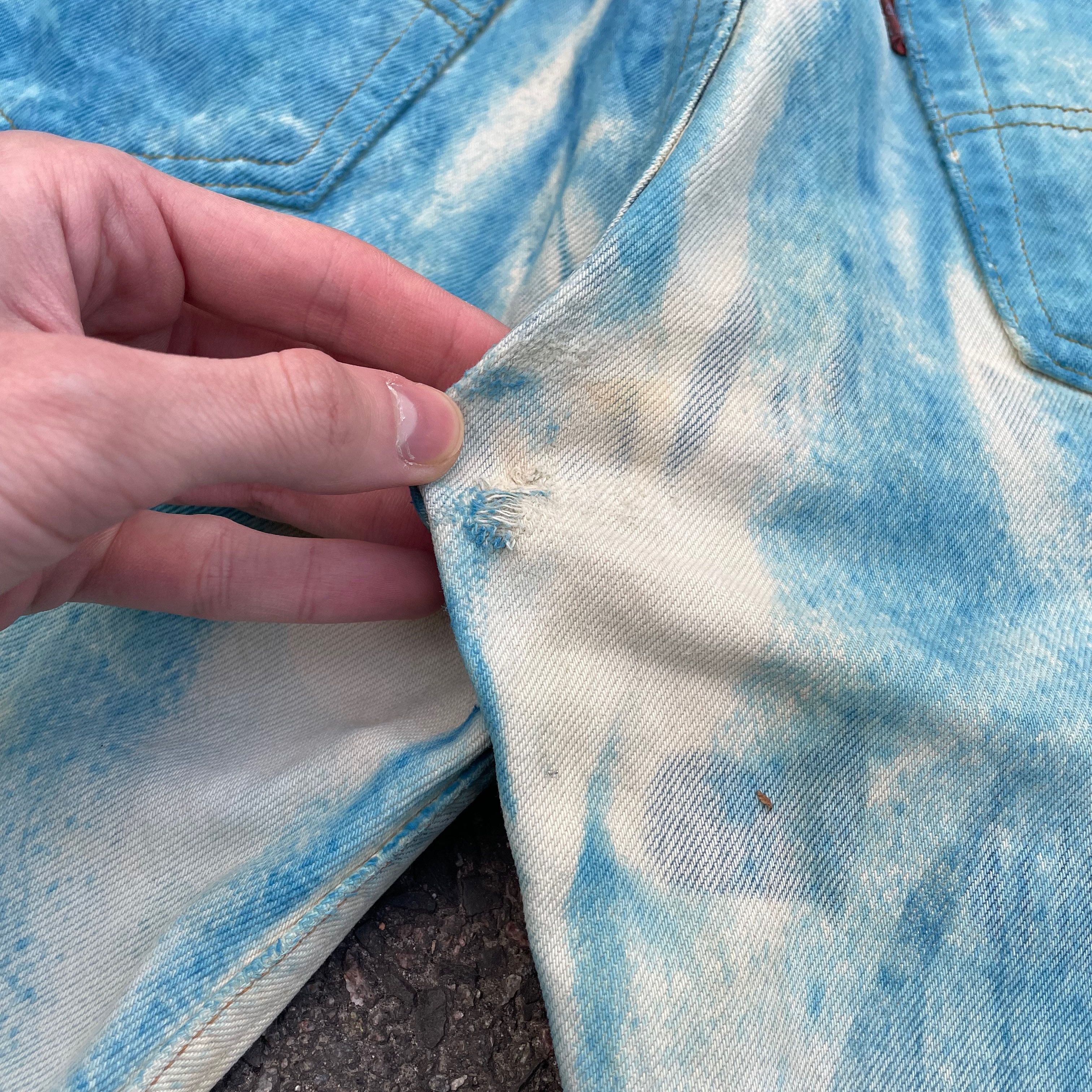Levi's Custom Levi’s 32x32 Blue Art Print Jeans Y2K Grunge Size US 32 / EU 48 - 17 Thumbnail