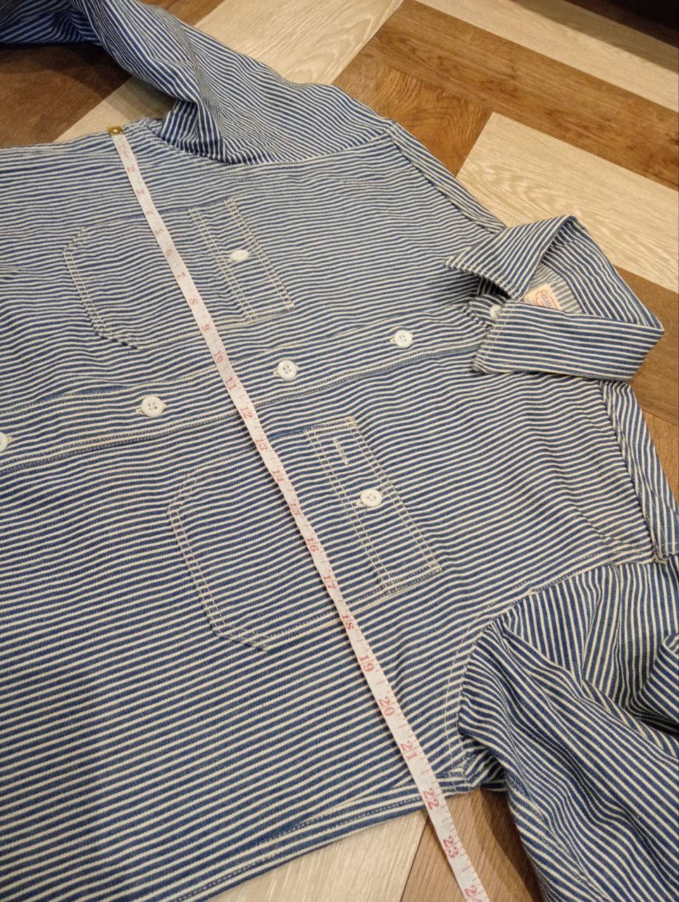Toyo Enterprises HEADLIGHT by TOYO ENTERPRISES HICKORY DENIM SHIRT Size US M / EU 48-50 / 2 - 8 Thumbnail