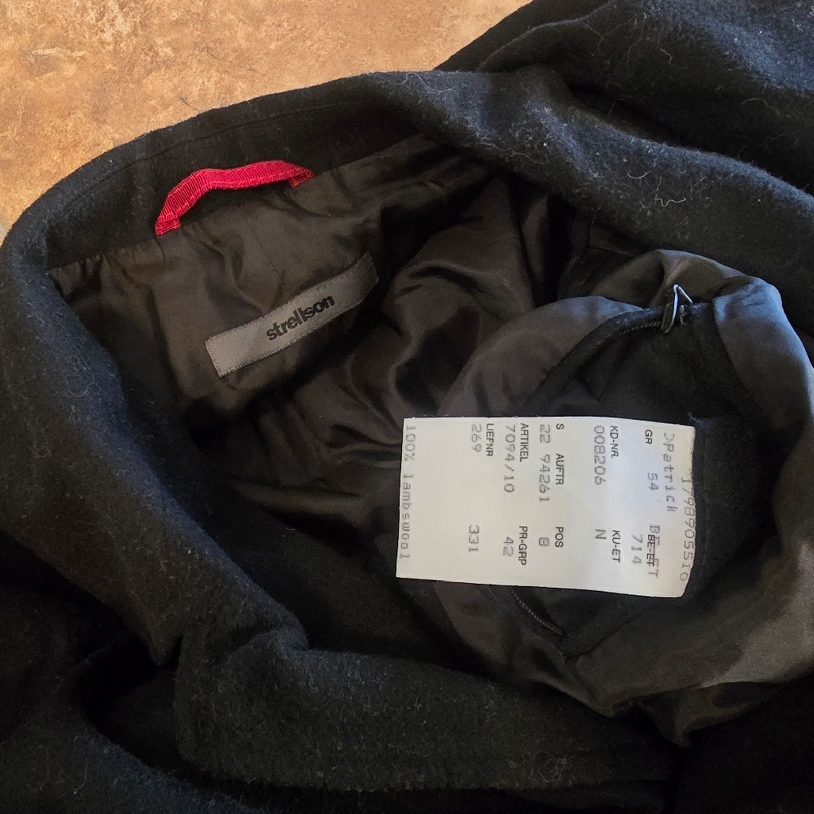 Strellson Black Longline | STRELLSON | Winter Wool Coat Size 3XL / US 20-22 - 3 Thumbnail