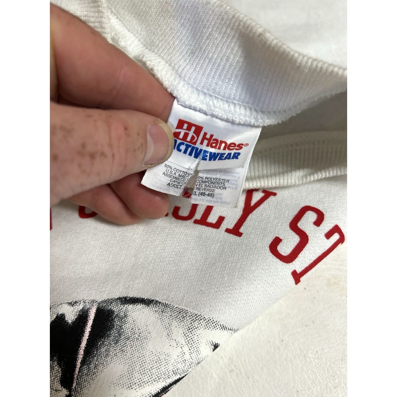 Hanes VINTAGE New Jersey State Firemen’s Convention Sweatshirt White XL Dalmatian 1997 90s Fireman Animals Dog Hanes Pullover Unisex Adults Cotton Blend Size US XL / EU 56 / 4 - 3 Thumbnail