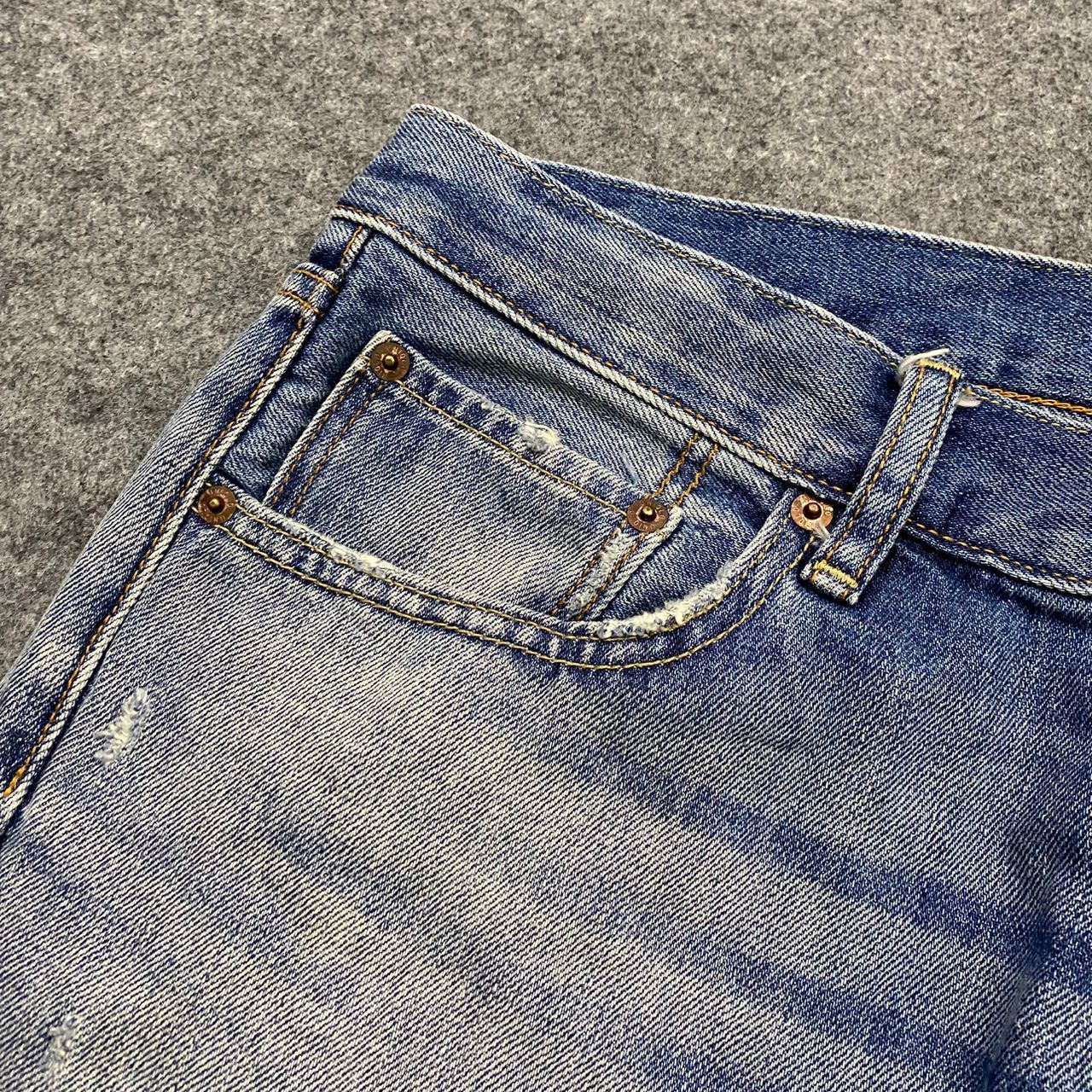 Uniqlo Vintage Uniqlo Jeans Distressed Denim Size US 36 / EU 52 - 10 Thumbnail