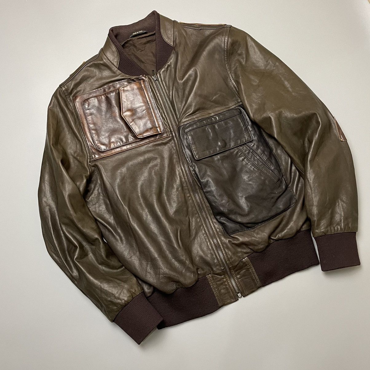 Maison Margiela Maison Margiela AW13 line 10 Patch Leather jacket Size US M / EU 48-50 / 2 - 17 Thumbnail