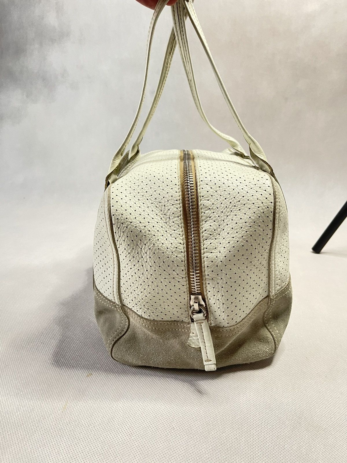 Prada *SOLD* Vintage 2003 Prada Luno Rossa Sport Leather Hand Bag Size ONE SIZE - 7 Thumbnail