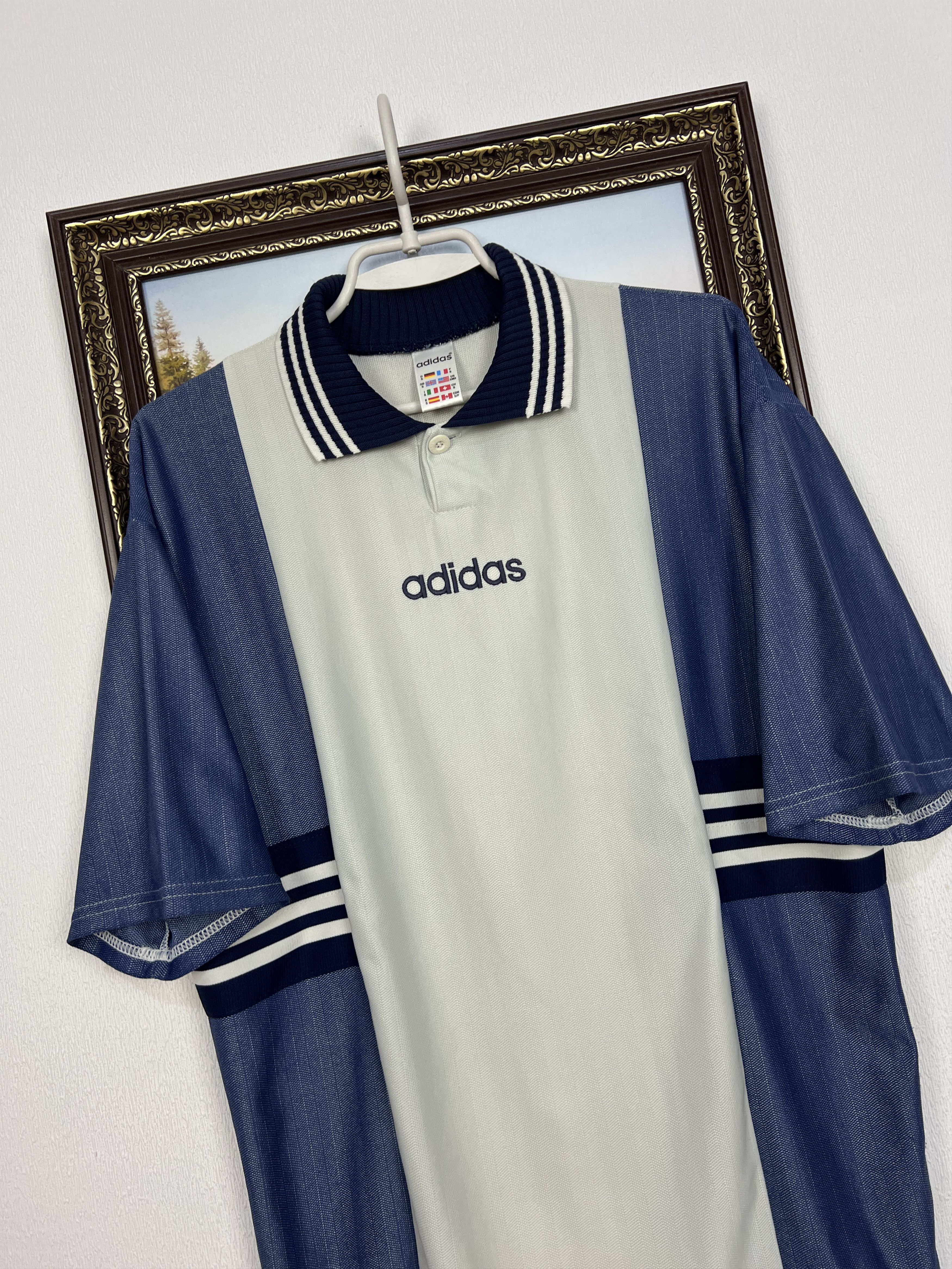 Adidas Vintage 90's Adidas Football Template Shirt Soccer Mens Size US S / EU 44-46 / 1 - 4 Thumbnail