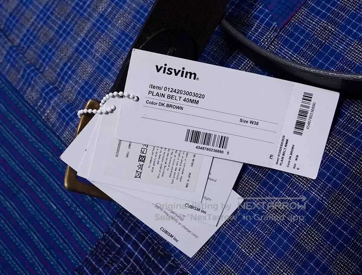 Visvim Visvim 40mm Plain Brown Leather Belt. Size ONE SIZE - 5 Thumbnail
