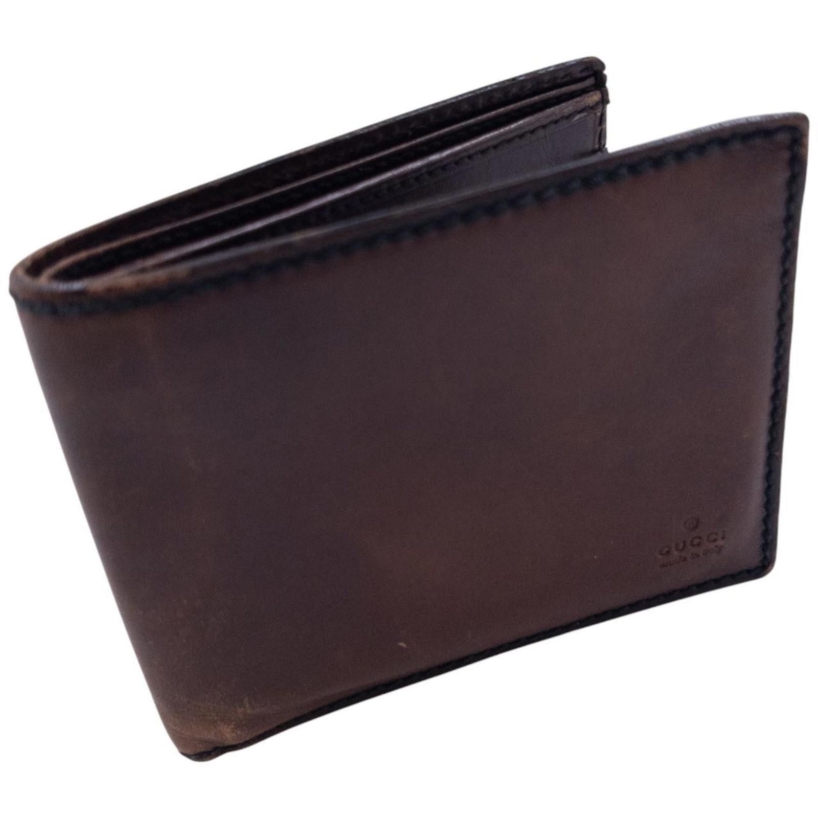Gucci Vintage Gucci Leather Wallet Size ONE SIZE - 7 Thumbnail