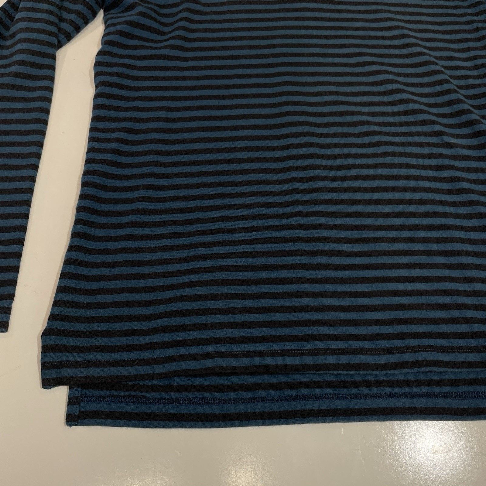 Nike Nike Air Sportswear Striped Long Sleeve Shirt Blue Black S Size US S / EU 44-46 / 1 - 2 Thumbnail
