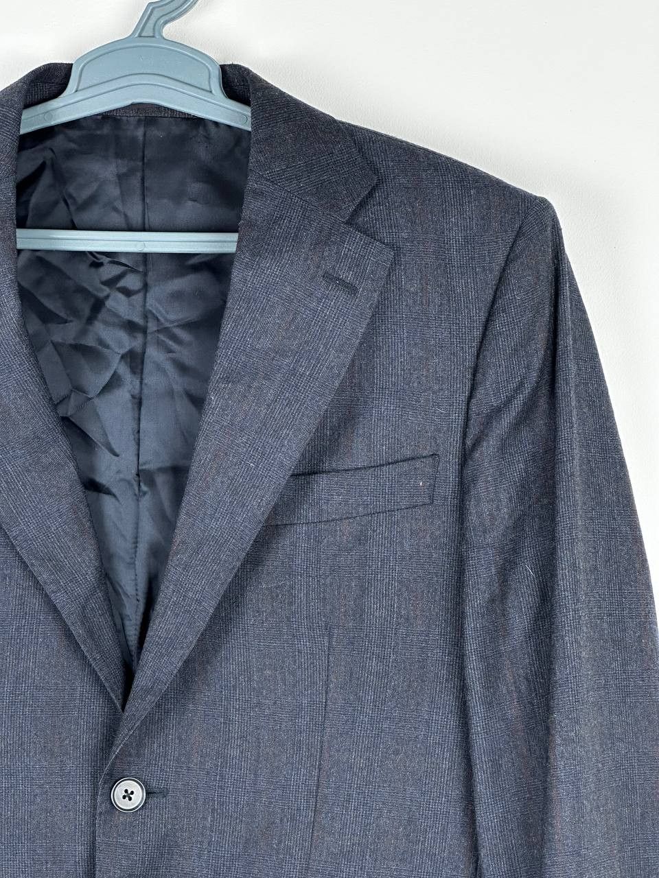 L.B.M. 1911 LBM 1911 Tailored Lana Wool Check Blazer Size 46R - 5 Thumbnail