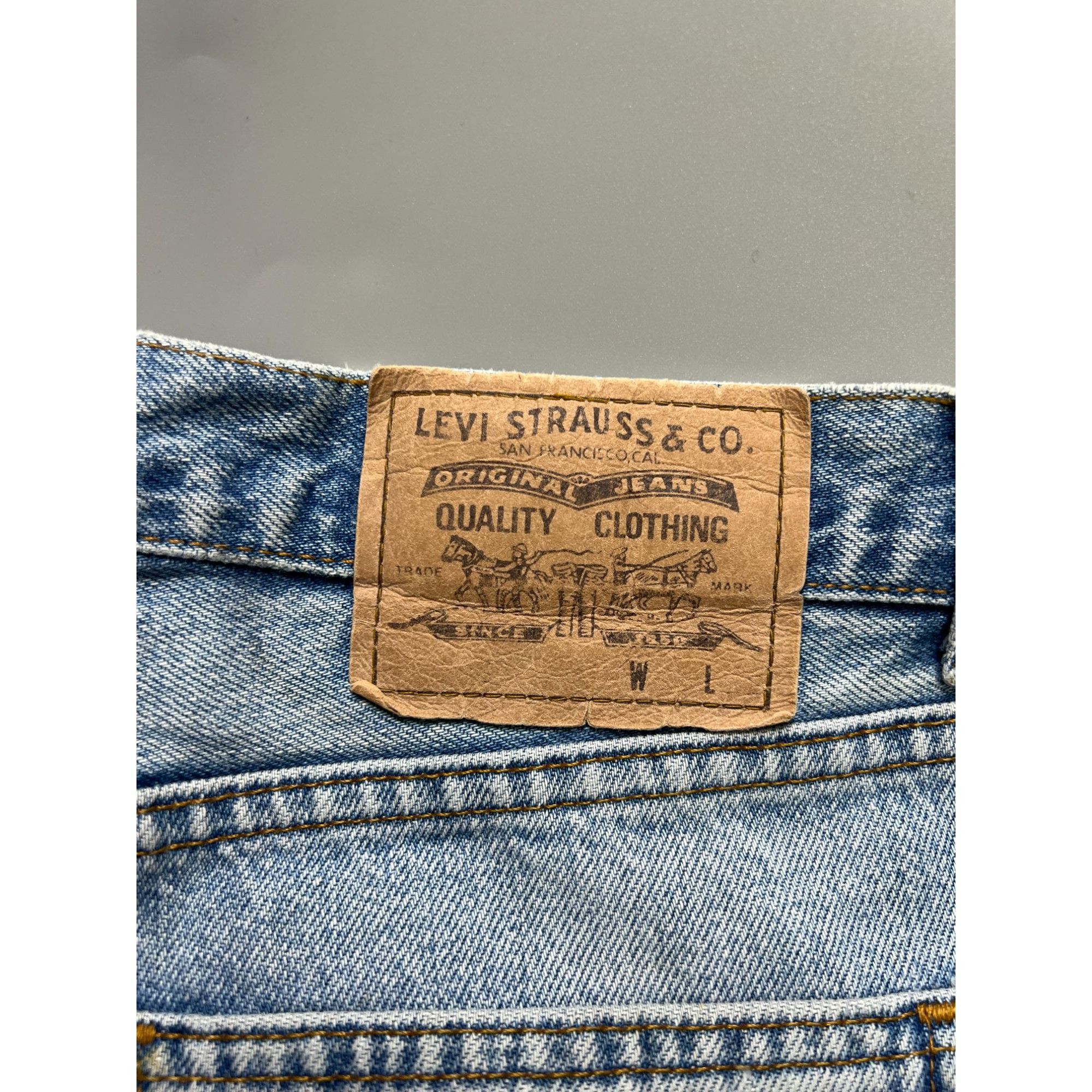 Levi's Vintage Clothing Levi’s 726 Vintage Distressed Denim Jeans Pants (Y1062) Size US 33 - 16 Thumbnail