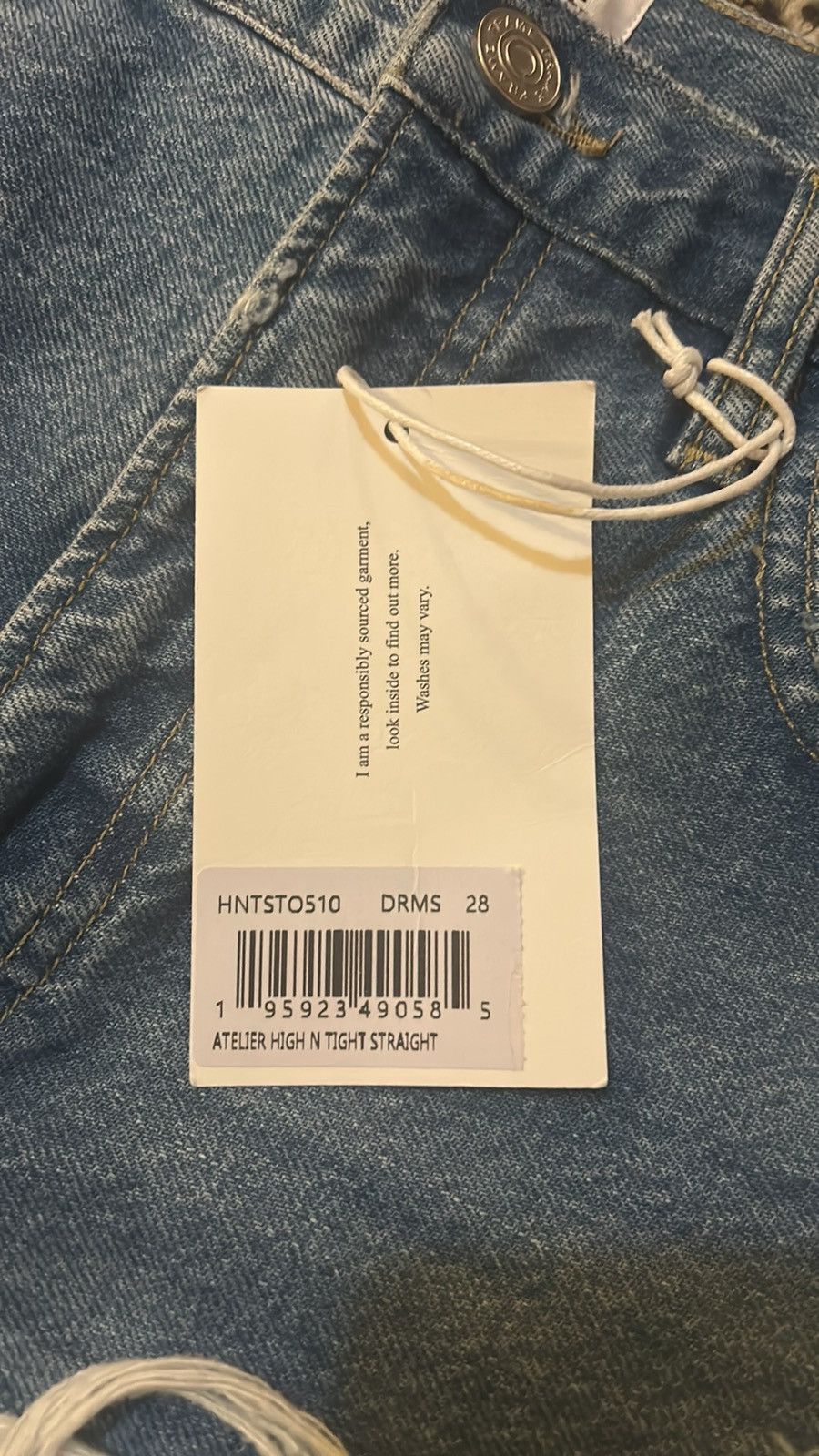 Frame Frame Atelier Le High N Tight Straight Dreamland Shred Jeans Size 28" / US 6 / IT 42 - 7 Thumbnail