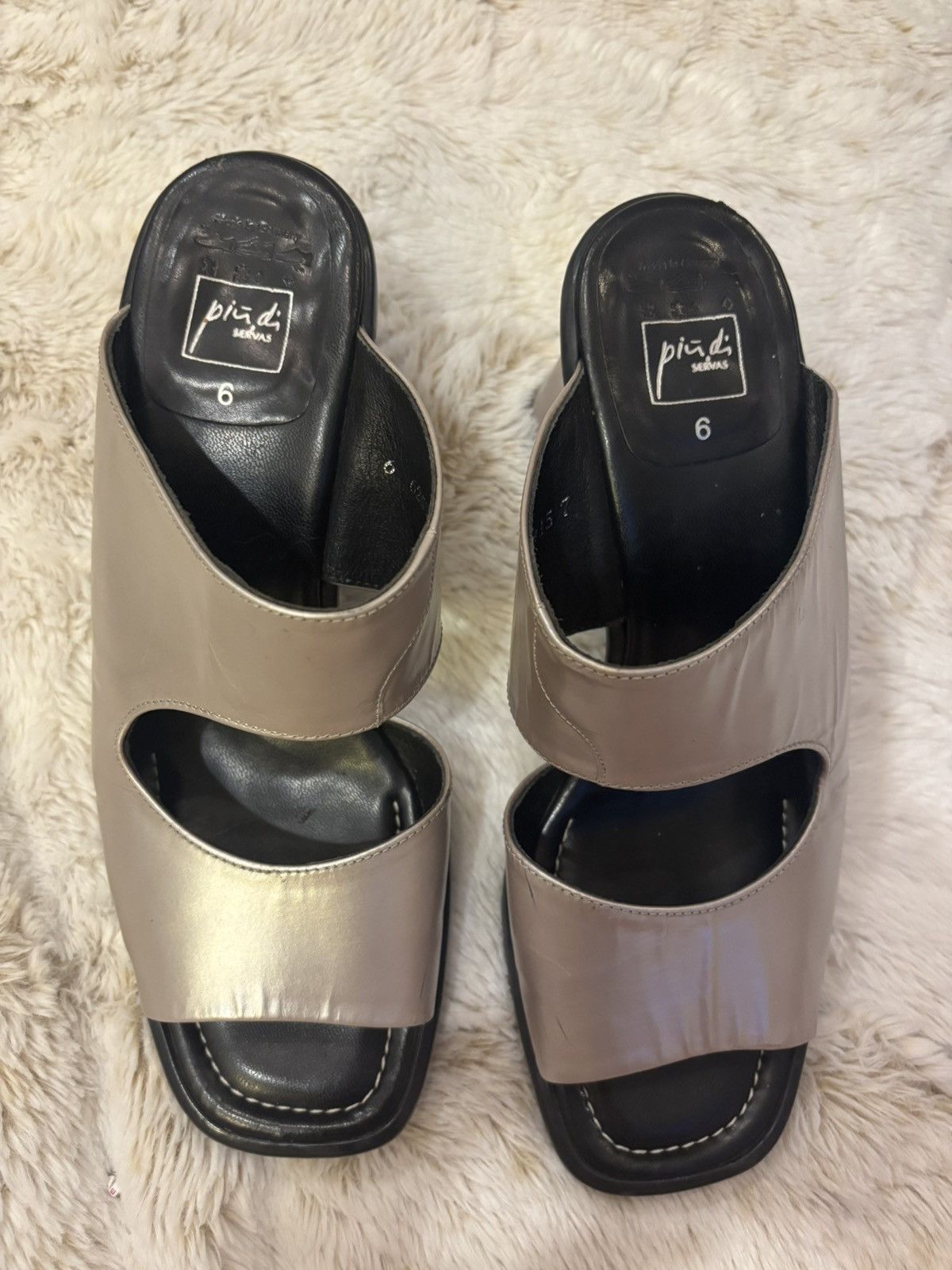 Other Vintage 90s / Y2K Futuristic Platform Mules ✨ Size US 6 / IT 36 - 3 Thumbnail
