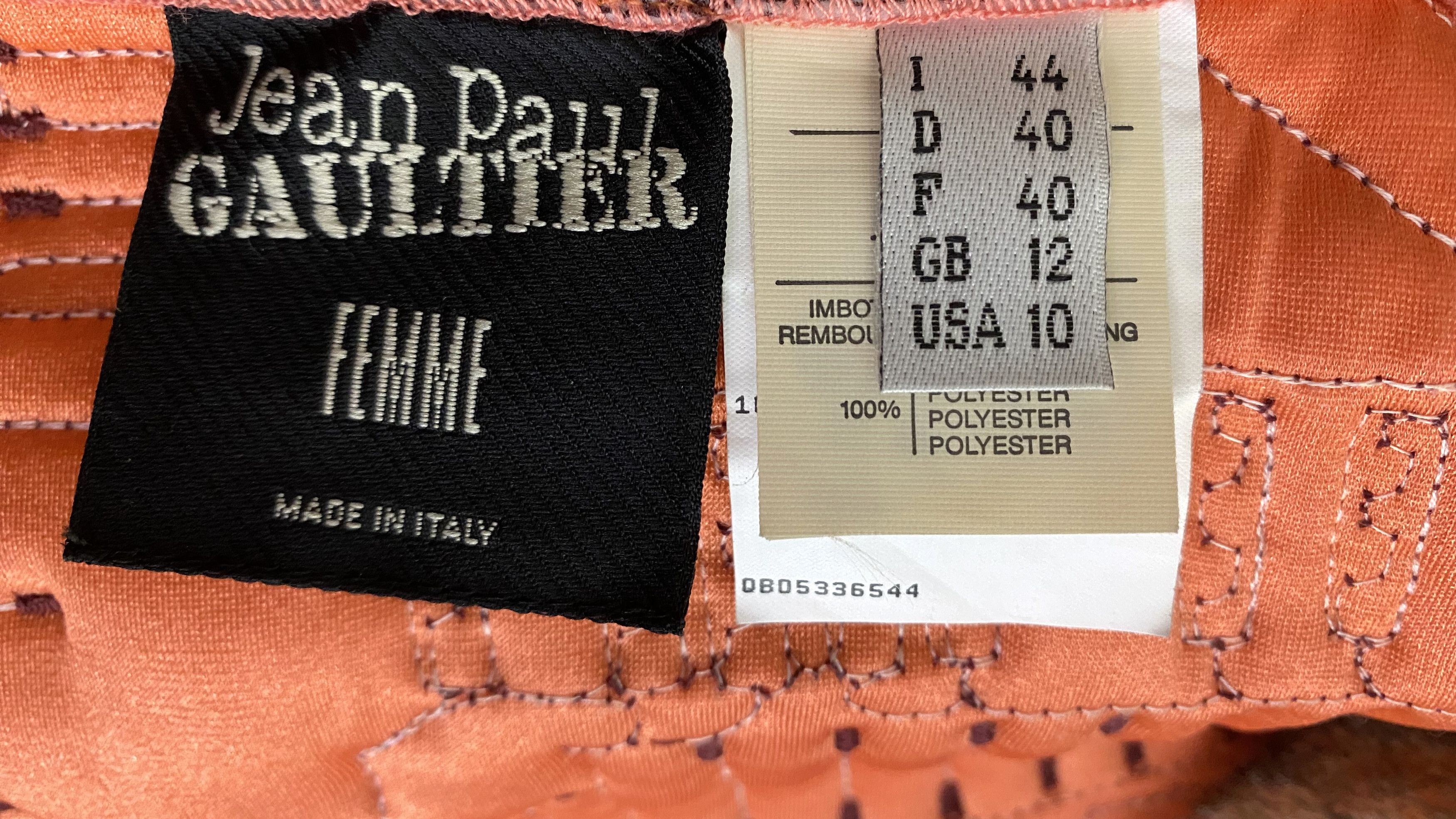 Jean Paul Gaultier Jean Paul Gaultier F/W 1995 Faux Fur Jacket Top Bustier Size M / US 6-8 / IT 42-44 - 12 Thumbnail