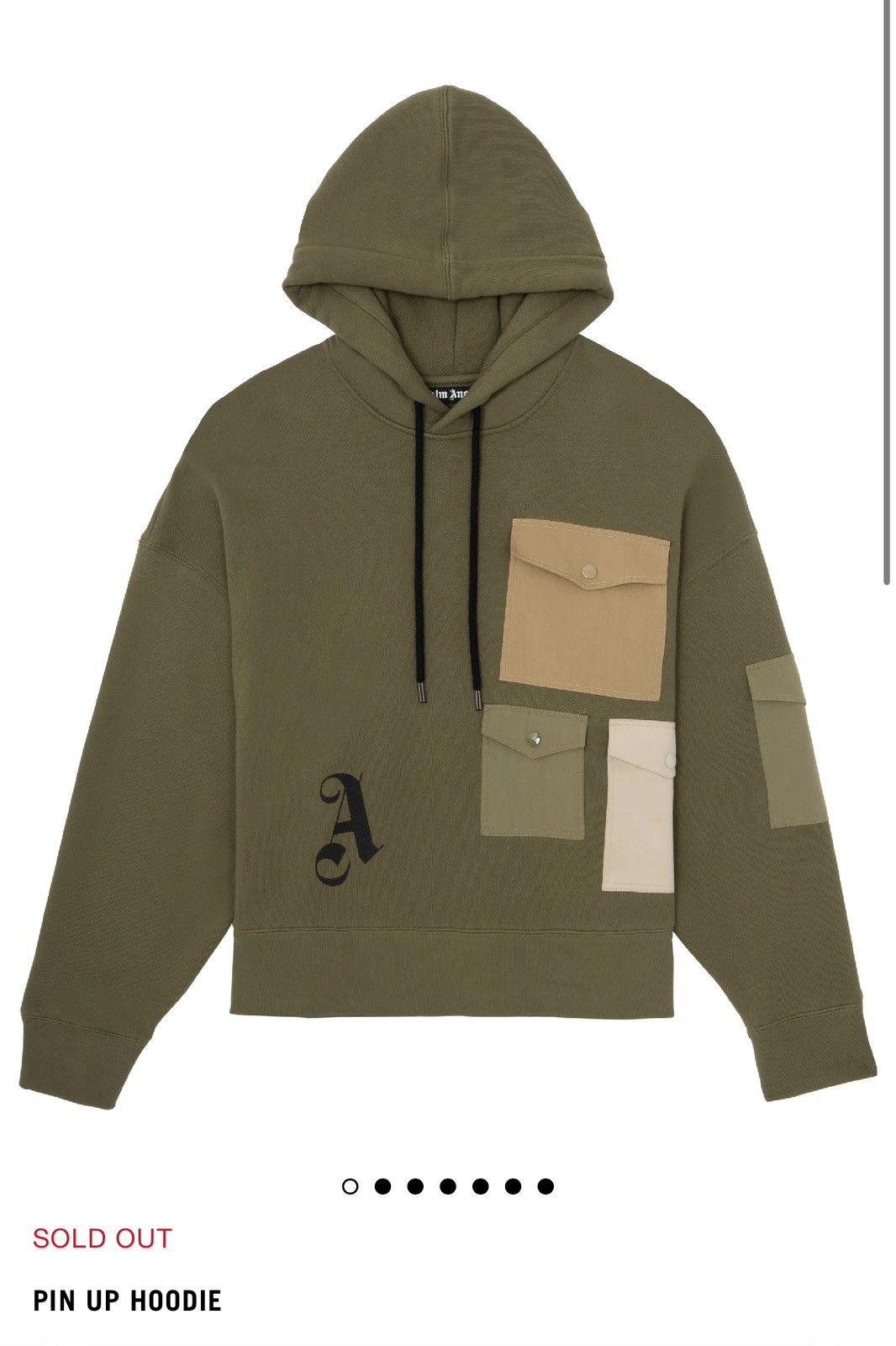 Palm Angels Palm Angels Pin-Up Hoodie Military Green Size US L / EU 52-54 / 3 - 13 Thumbnail