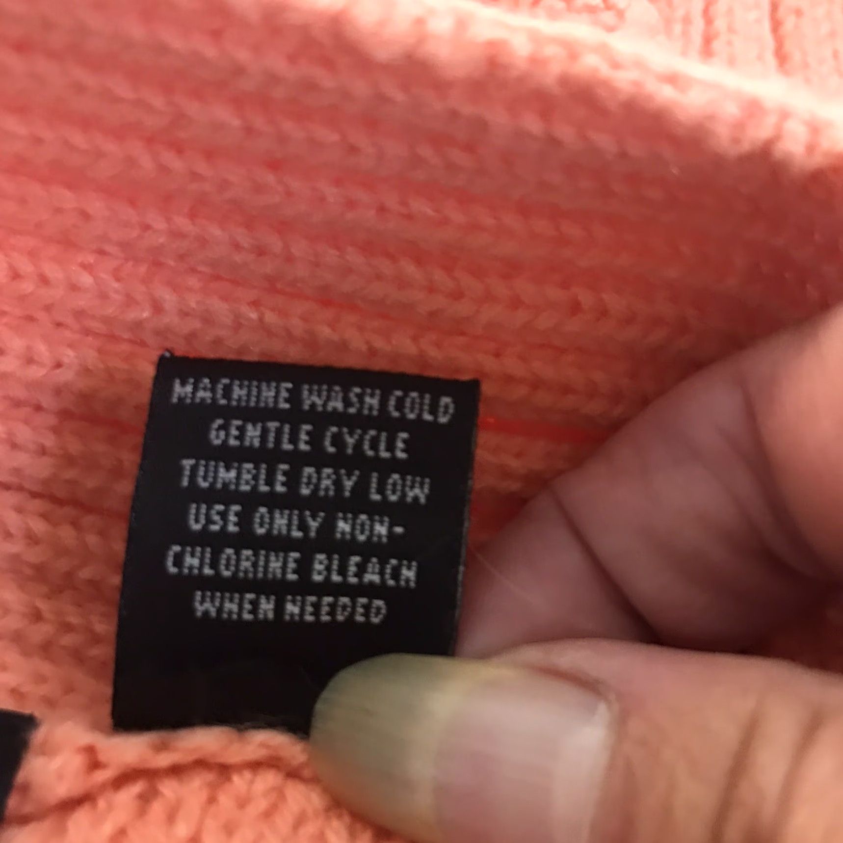Vintage Relativity Womens Sweater L Open-Knit V-Neck Pullover Fall Winter Casual Knit Peach Size L / US 10 / IT 46 - 4 Thumbnail