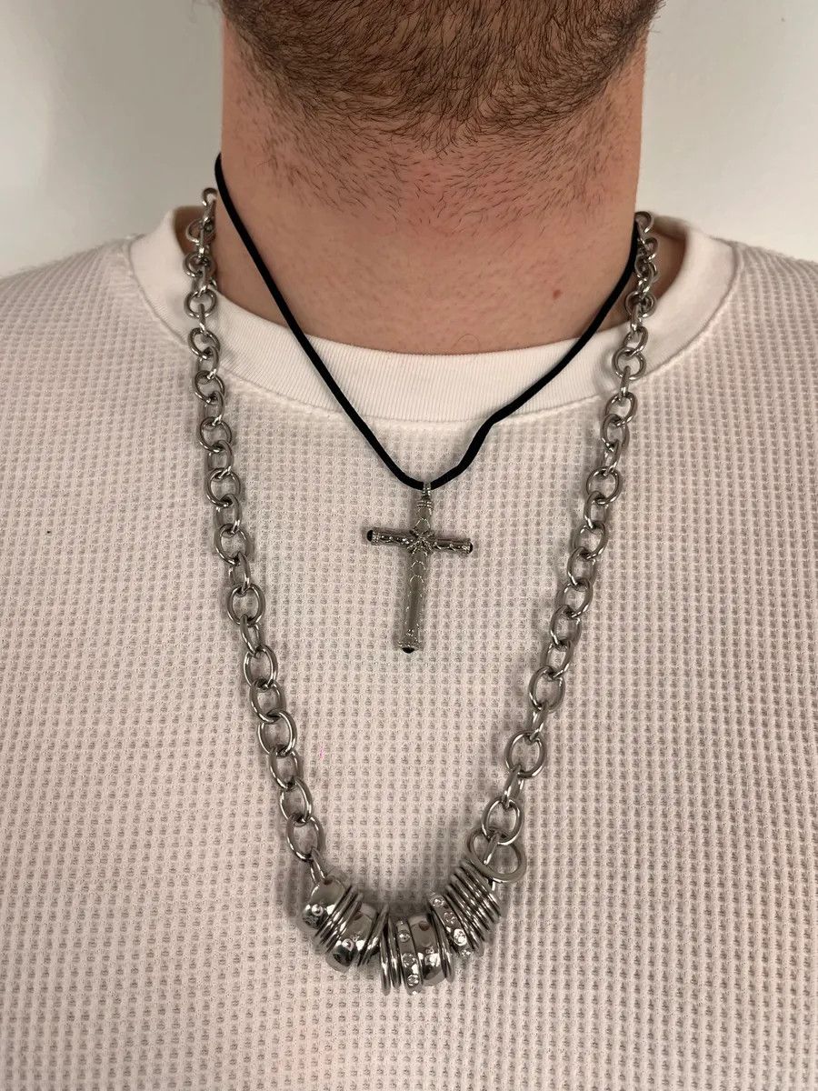 Roberto Cavalli Cavalli Cross Pendant Necklace Size ONE SIZE - 2 Thumbnail