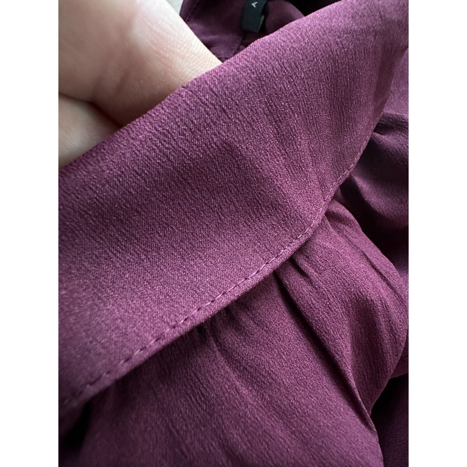 Ann Taylor Ann Taylor Long-sleeve Tunic blouse collared maroon Women M Size M / US 6-8 / IT 42-44 - 9 Thumbnail
