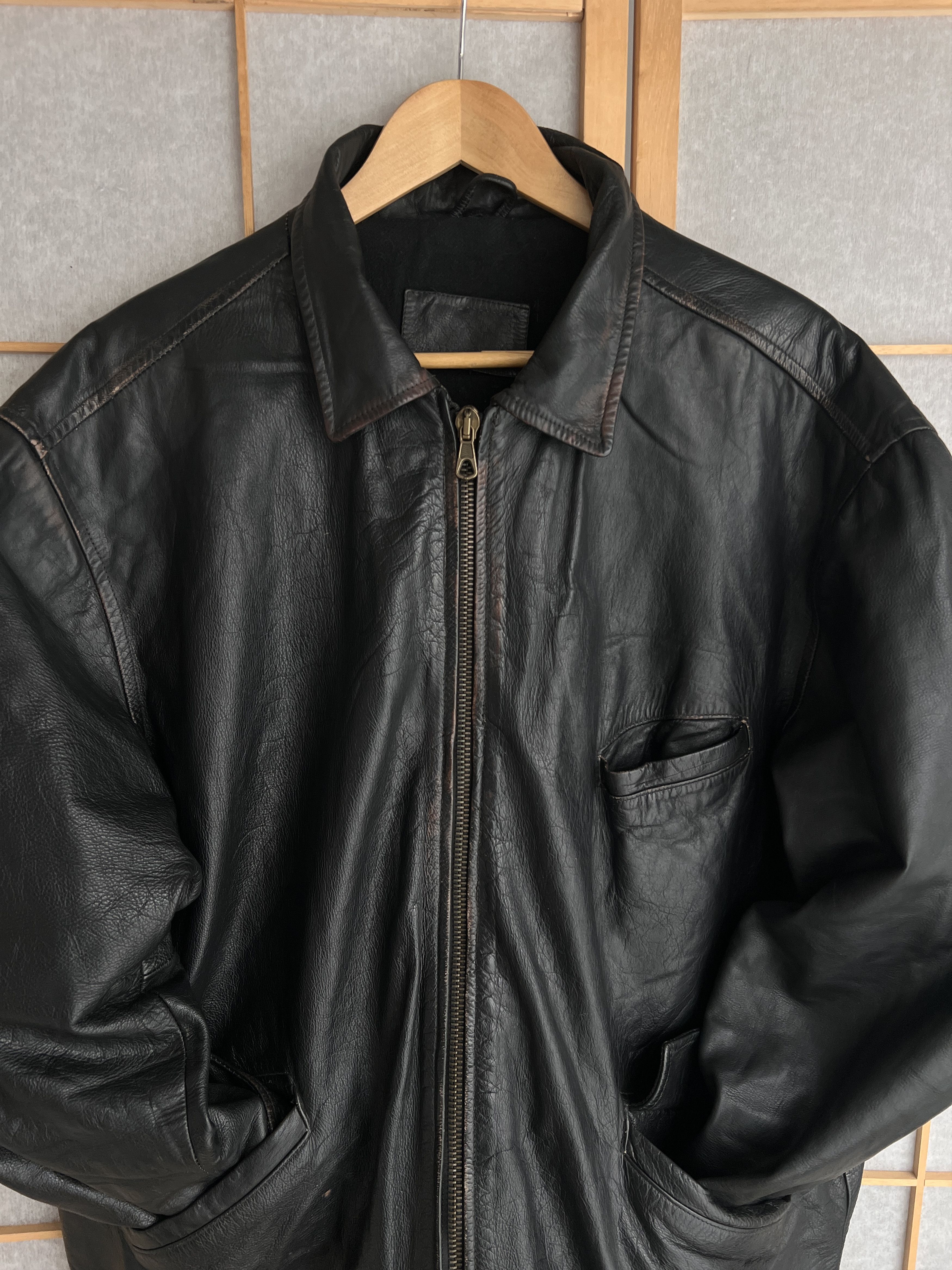 If Six Was Nine VTG Yohji Yamamoto Kanye West Style Cargo Leather Jacket LGB Size US L / EU 52-54 / 3 - 7 Thumbnail