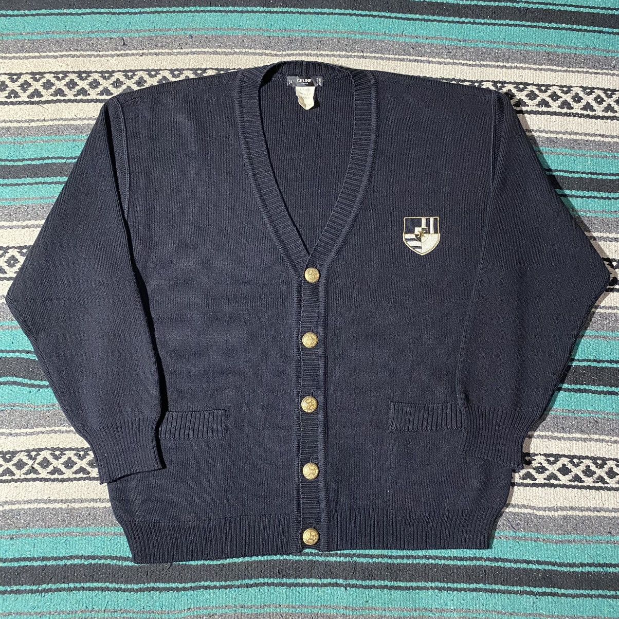 Celine Vintage Celine Black Cardigan Size US S / EU 44-46 / 1 - 3 Thumbnail