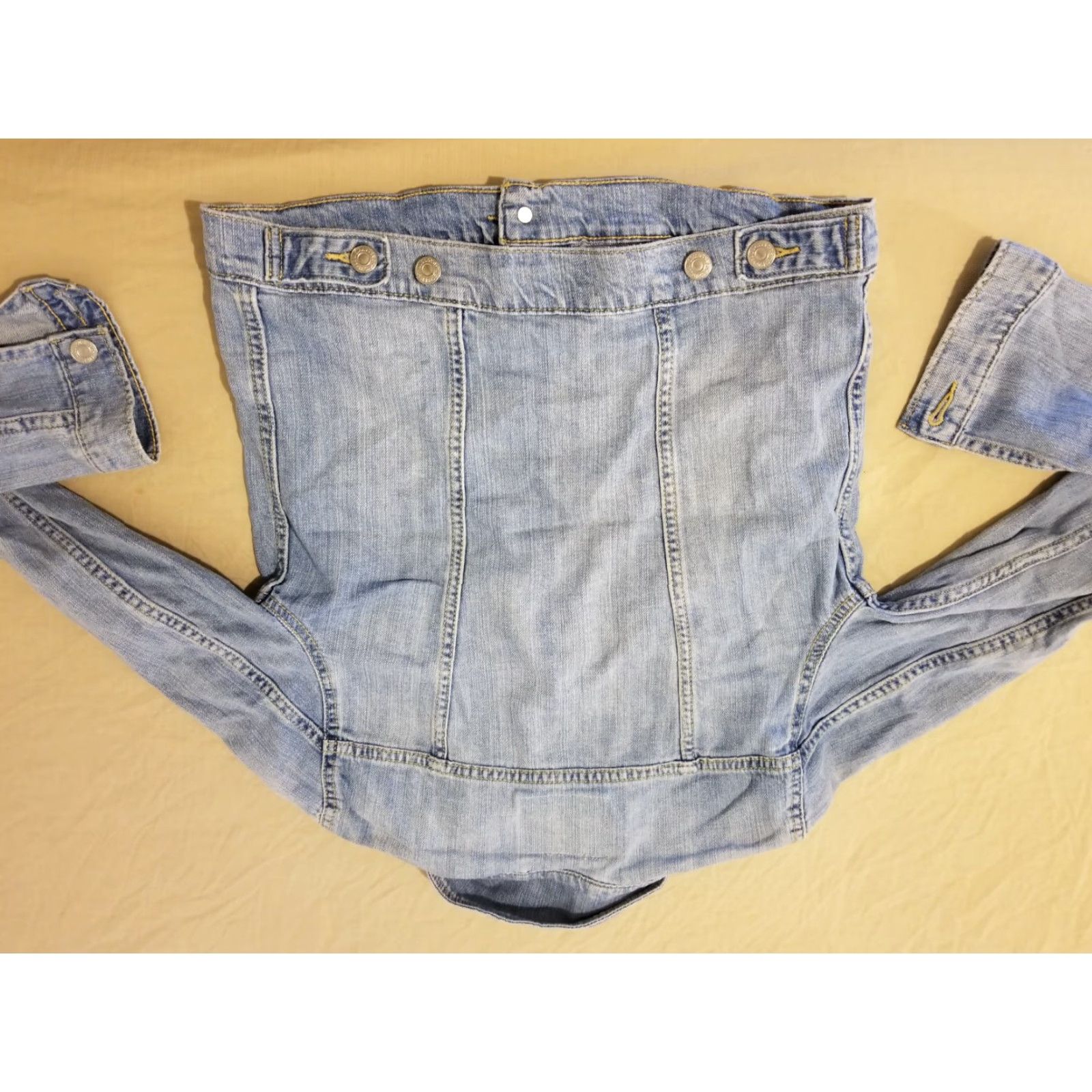 Levi's VINTAGE Womens Levi's Denim Jacket S Small Blue Cotton Jeans Stretch Jacket Shirt Womens (adjust to category) Size 28" / US 6 / IT 42 - 8 Thumbnail