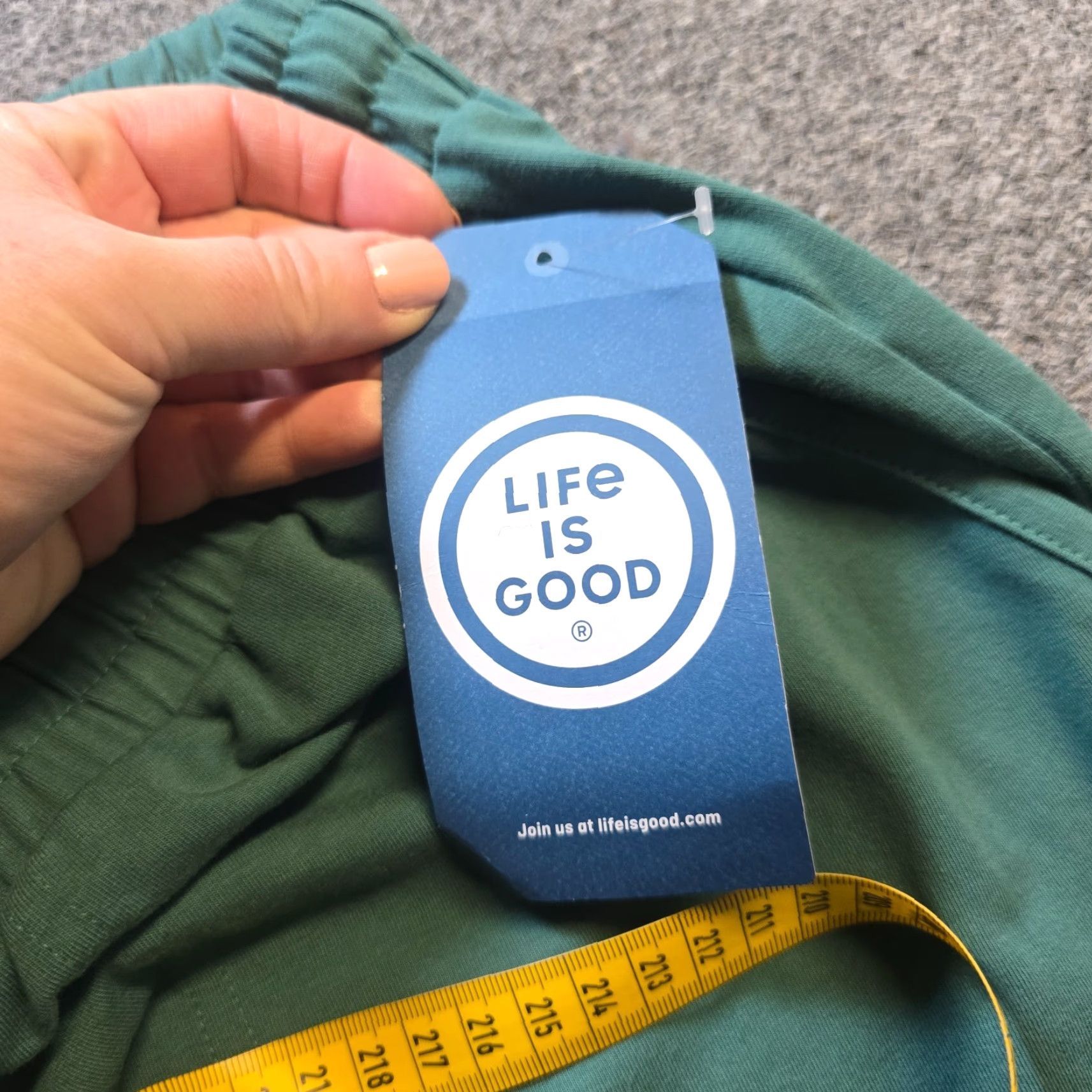 Life is Good Life Is Good Pants Women 2XL Green Crusher Flex Pull On Crop Lounge Casual Size 40" / US 18 - 5 Thumbnail