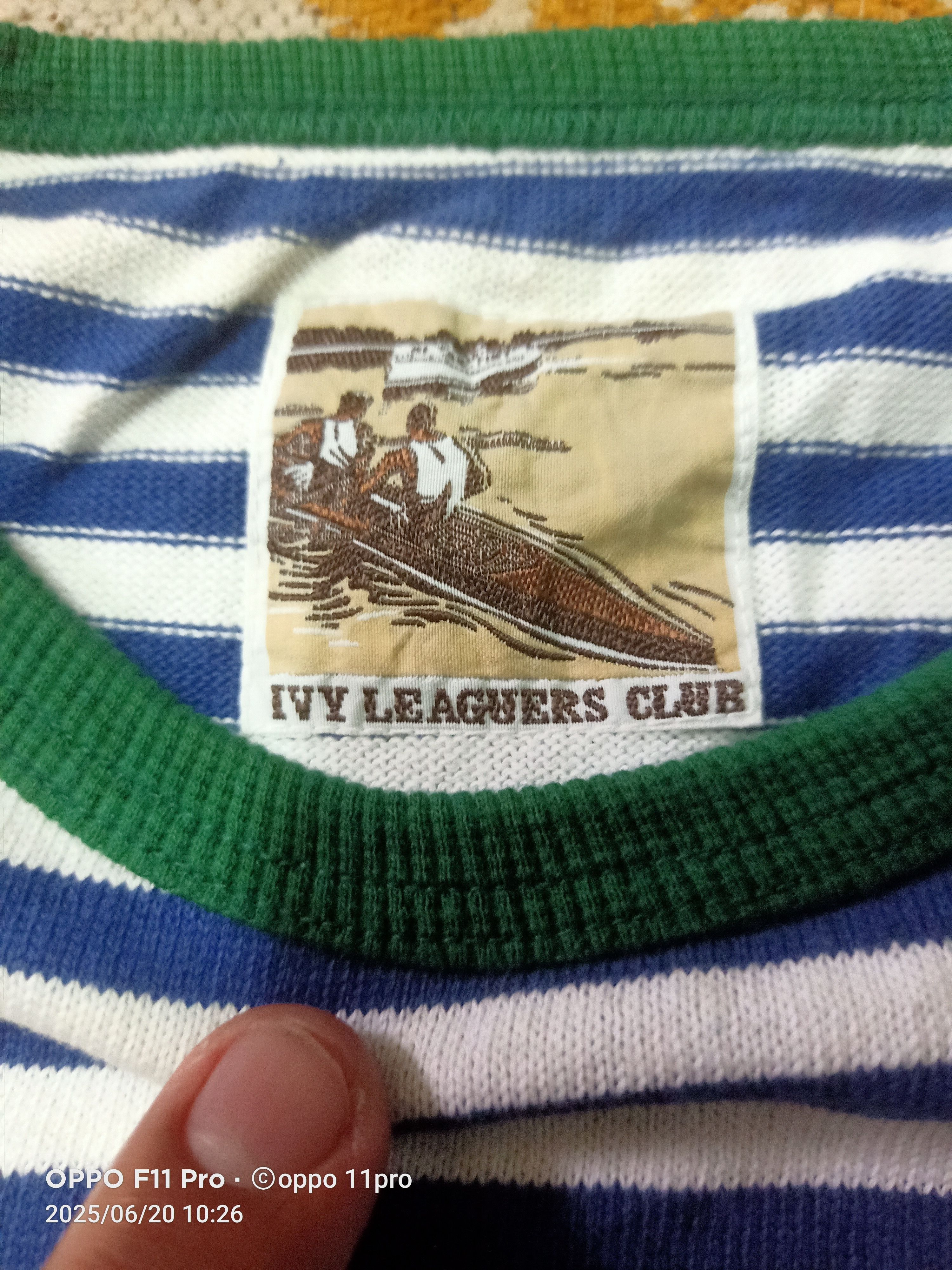 If Six Was Nine × Ivy Park × Japanese Brand 🔥Vintage Ivy Leaguers Club STRIPEs Tee Men 🔥 Size US M / EU 48-50 / 2 - 6 Thumbnail