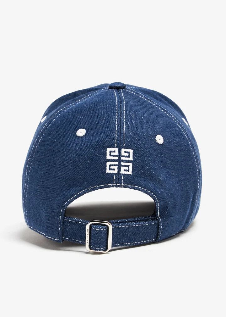 Givenchy o1n1vont0326 Size:OS/ Embroidered Logo Cap in Blue Size ONE SIZE - 3 Thumbnail