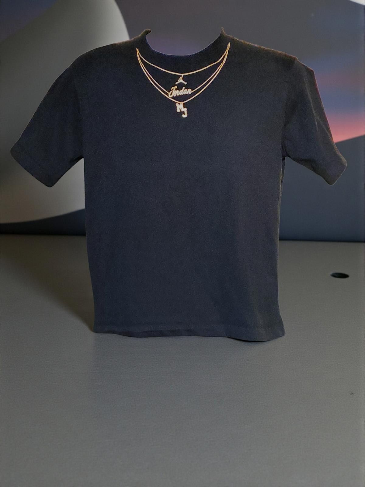 Jordan Brand Michael Jordan Tribute Tee with Custom Gold Chain Design Size US M / EU 48-50 / 2 - 2 Thumbnail