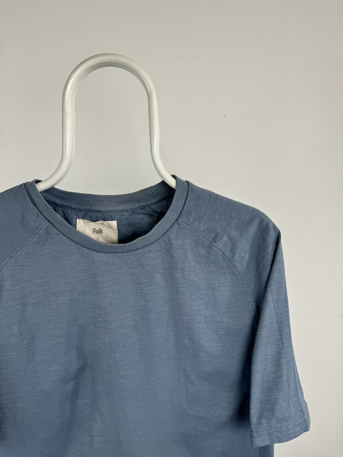 Folk Folk Basic Blue Cotton Shirt Size US L / EU 52-54 / 3 - 2 Thumbnail